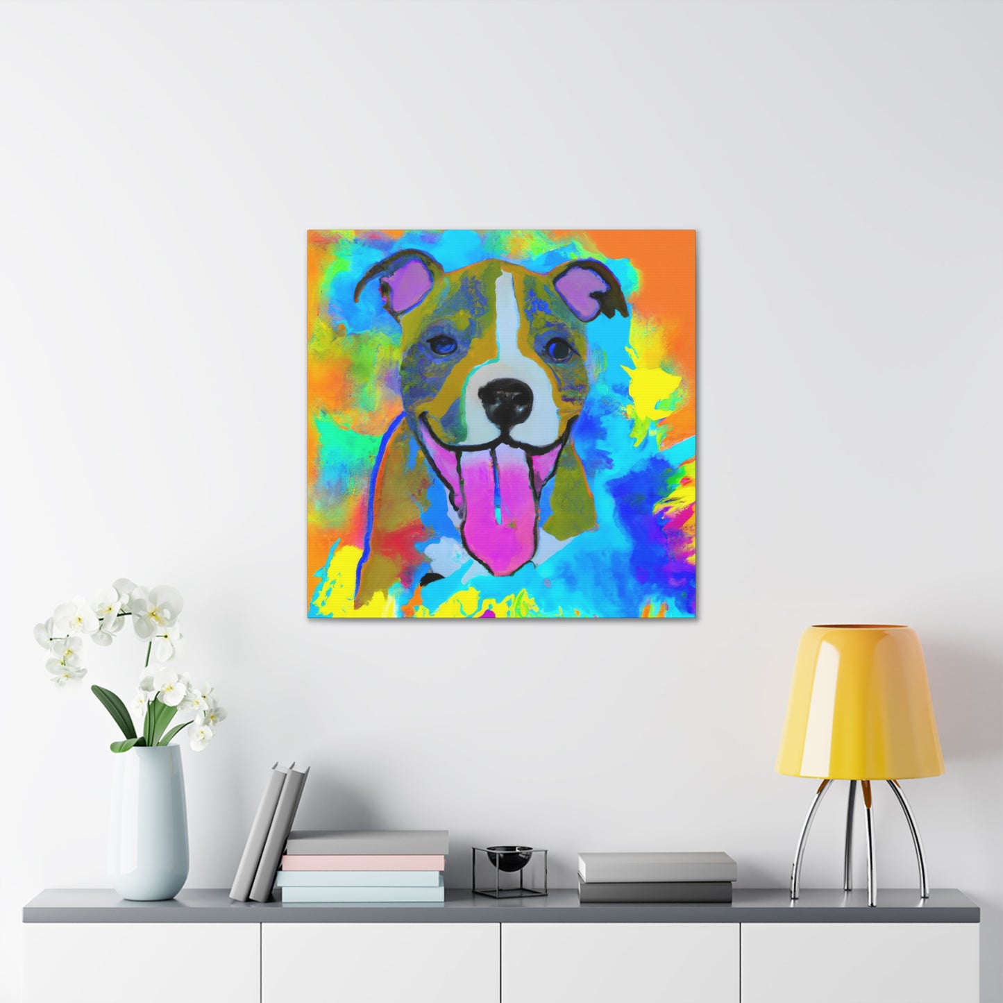 The Royal Painter - Lady Augusta Sommerset - Pitbull Puppy - Canvas