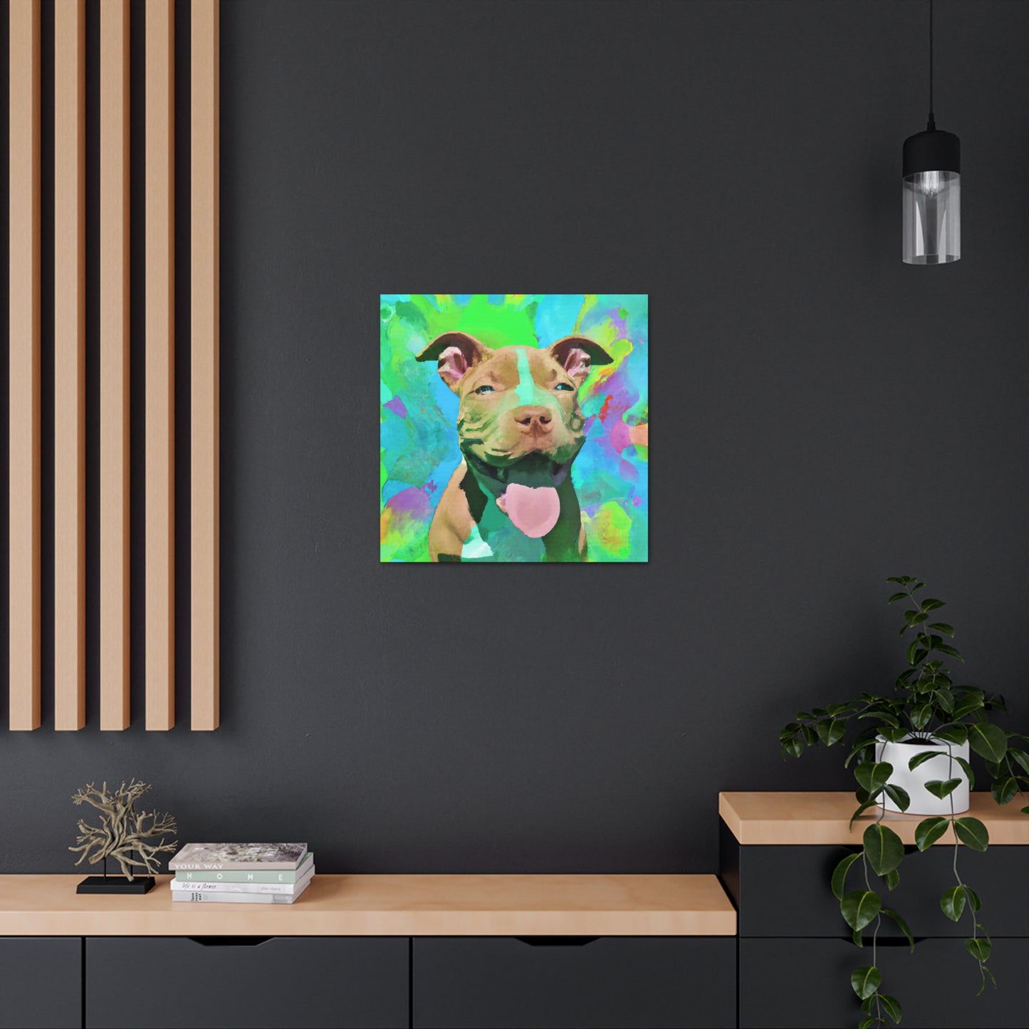 Princella Solamae - Pitbull Puppy - Canvas