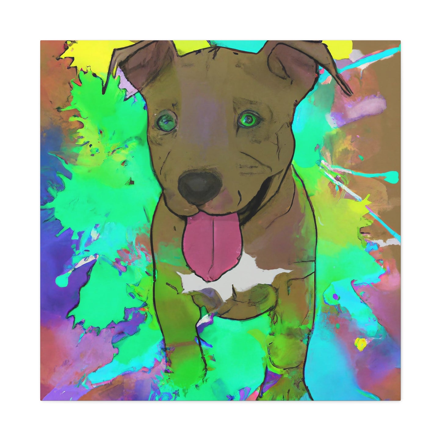 Kingston Viscounteau - Pitbull Puppy - Canvas