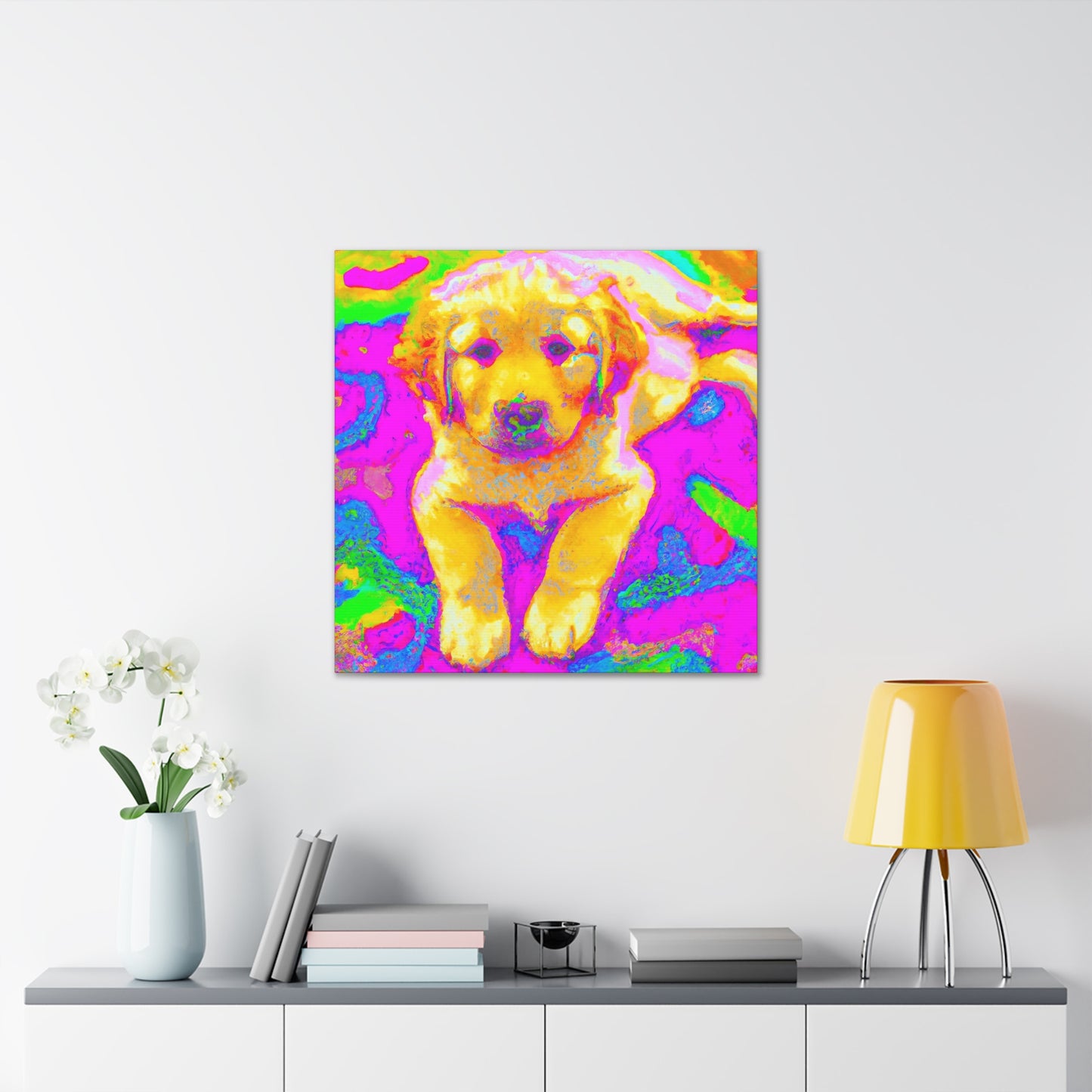 Kingston de la Vexis - Golden Retriever Puppy - Canvas