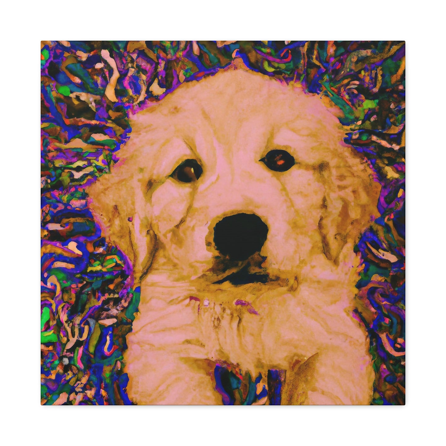 Countess Eleonore Magnificento - Golden Retriever Puppy - Canvas