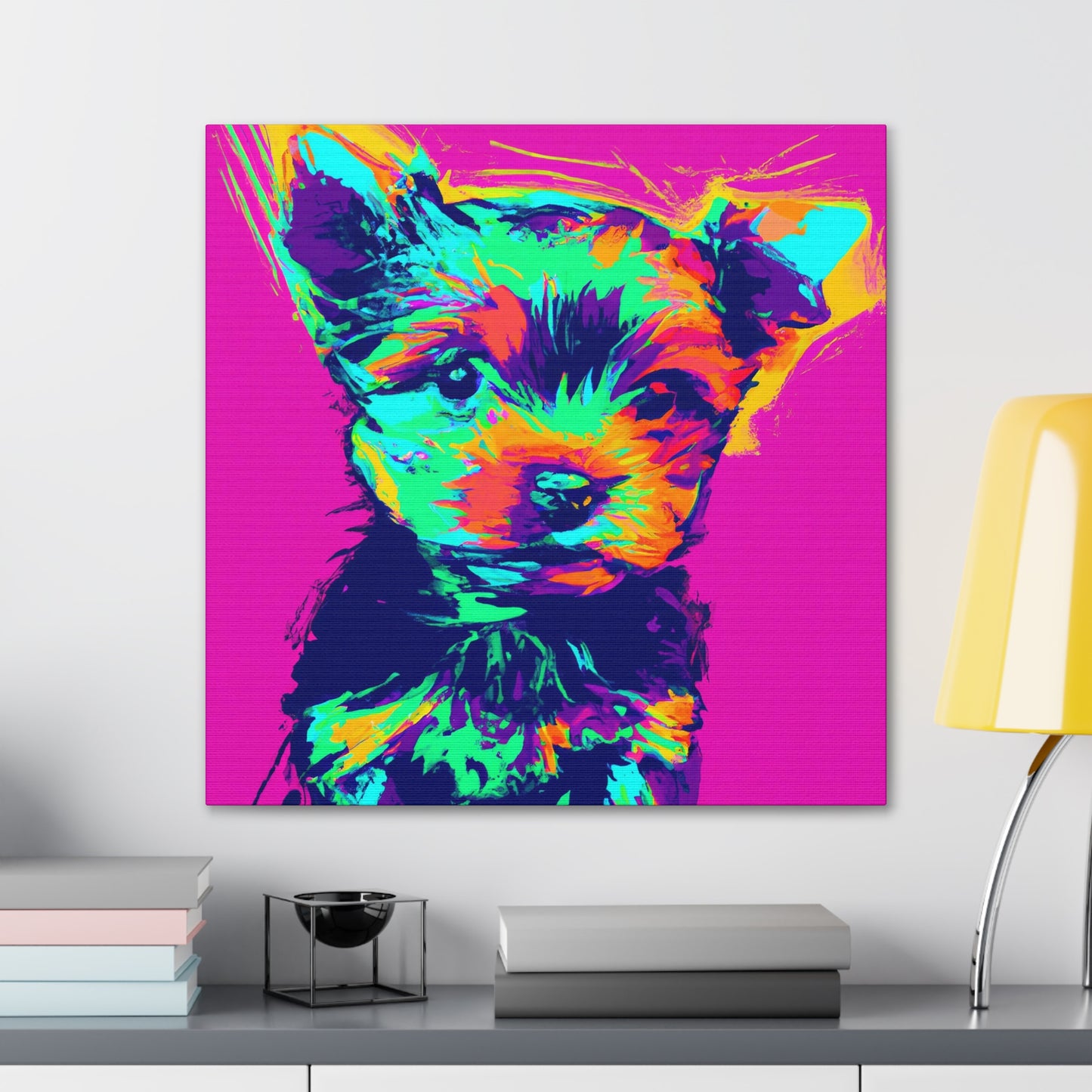 King Morgon of Gwent - Yorkie Puppy - Canvas