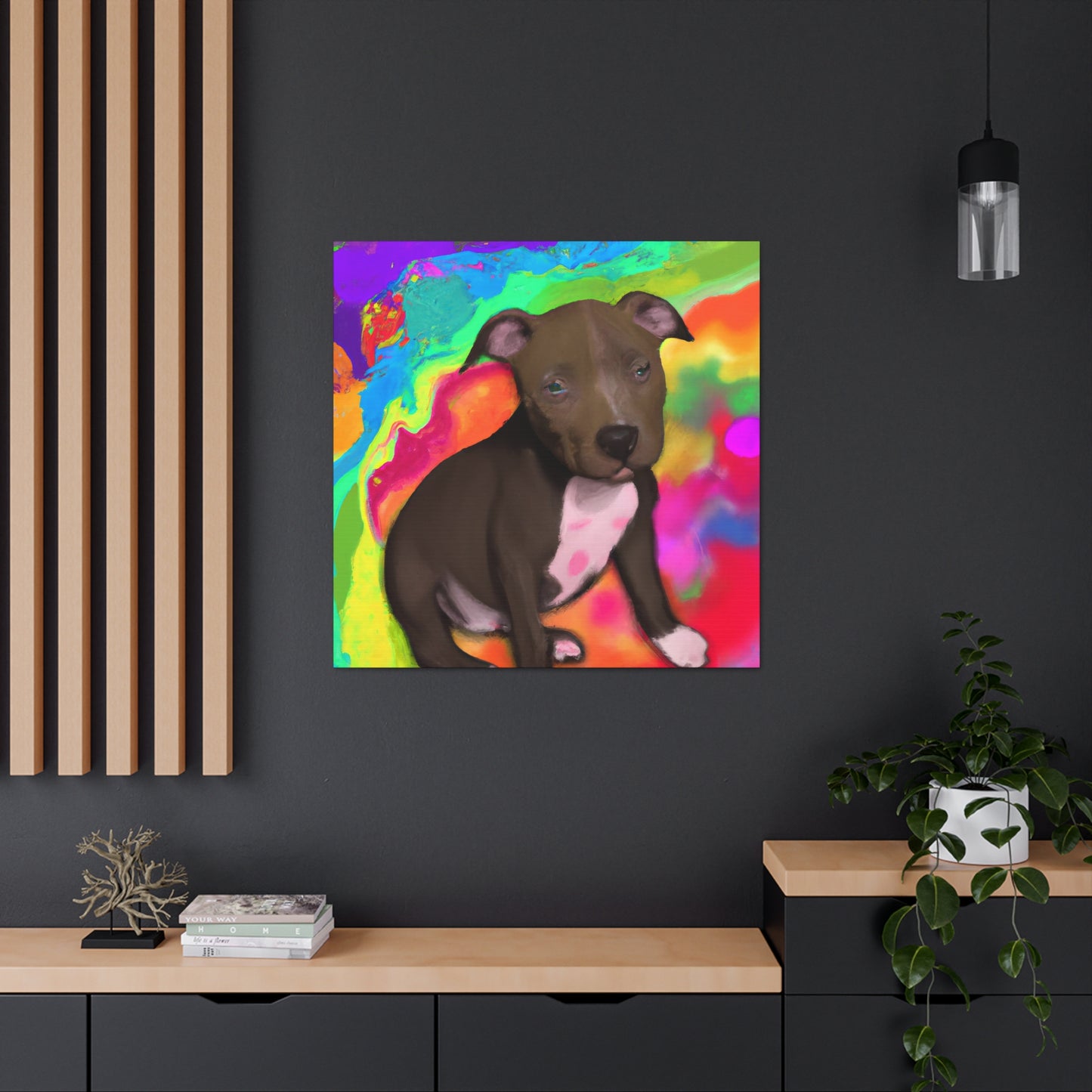 Augustus Royalty - Pitbull Puppy - Canvas