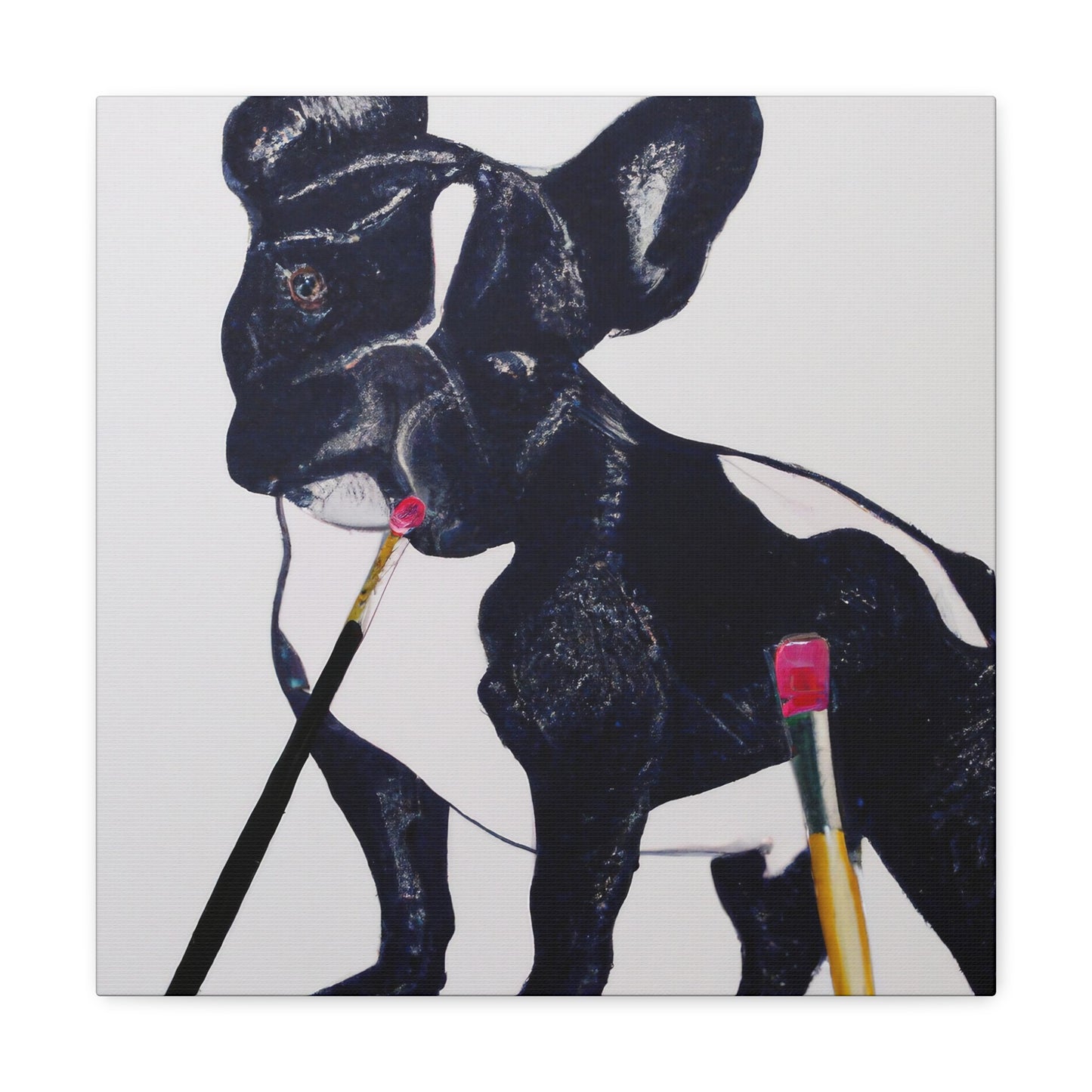 Countess Aloise de la Bierre (French Bulldog) - Canvas
