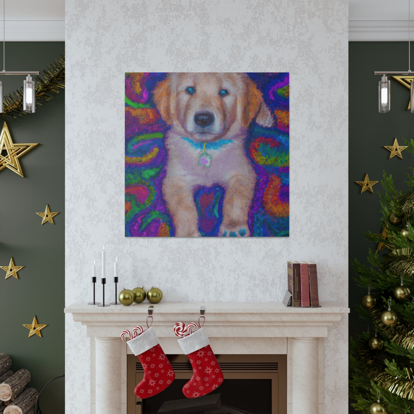 Lord Fausto Hopecliff - Golden Retriever Puppy - Canvas