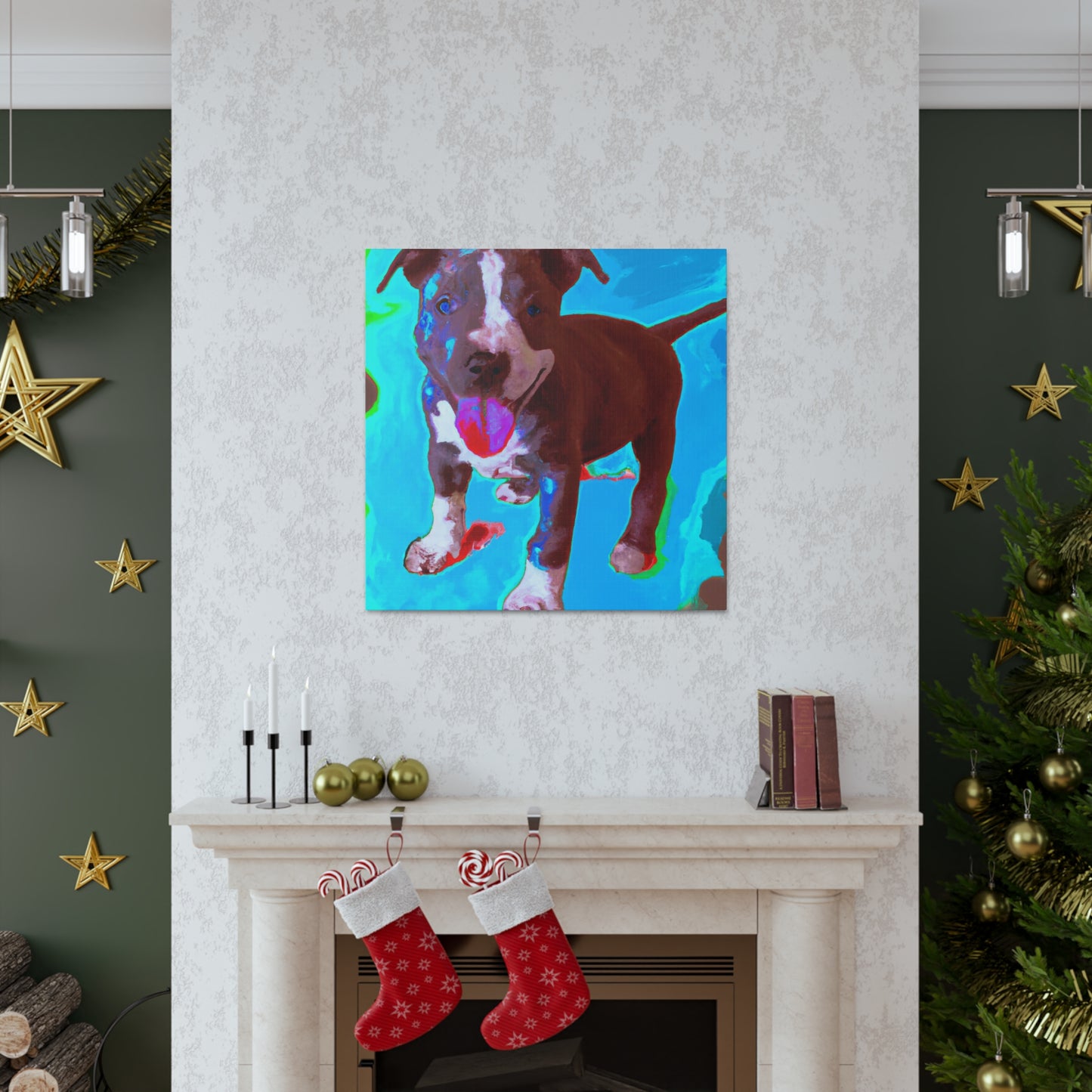 Rivana Von Rothshausen - Pitbull Puppy - Canvas