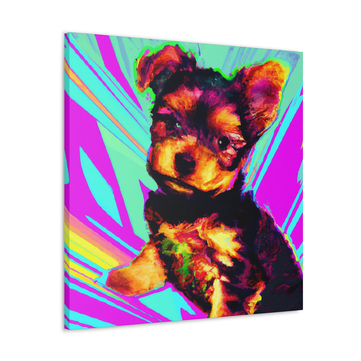 Chrysynth deWintour - Yorkie Puppy - Canvas