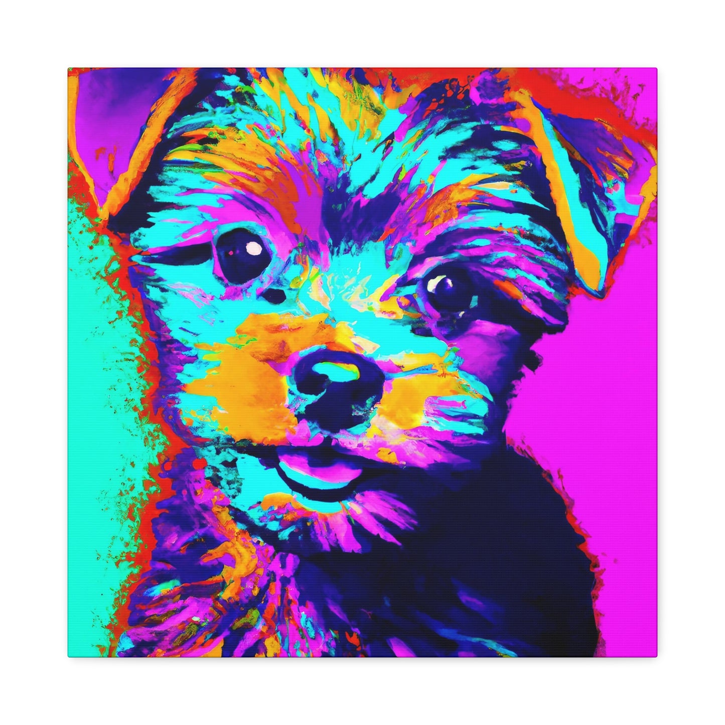 Afton Wilhemina de Winshire - Yorkie Puppy - Canvas