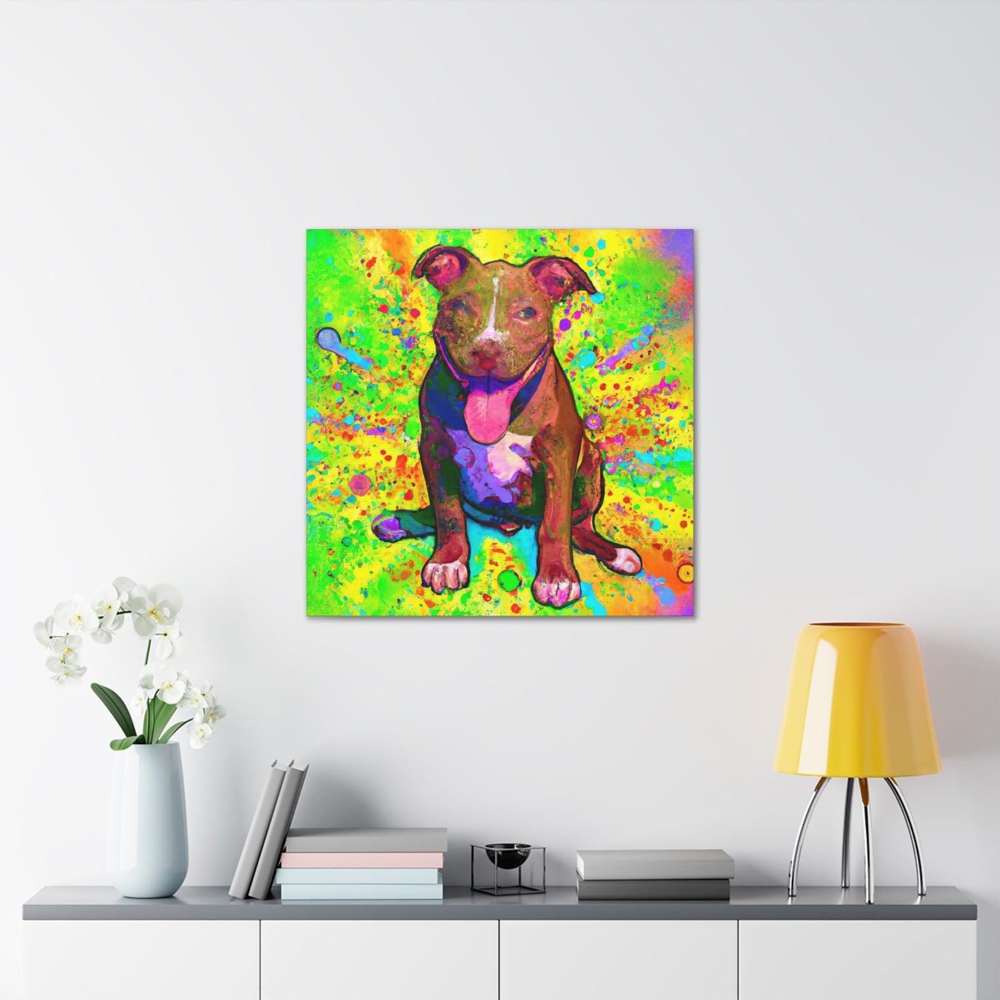 Princess Artemisa of Albion - Pitbull Puppy - Canvas