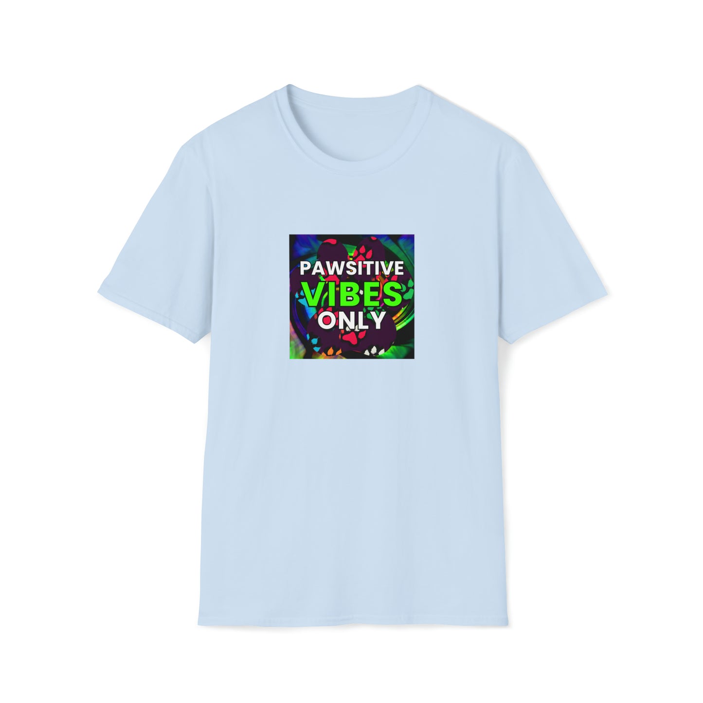 Positive Patty (or Patrick) the Perception Prophet. - "Pawsitive Vibes Only" Unisex Tee