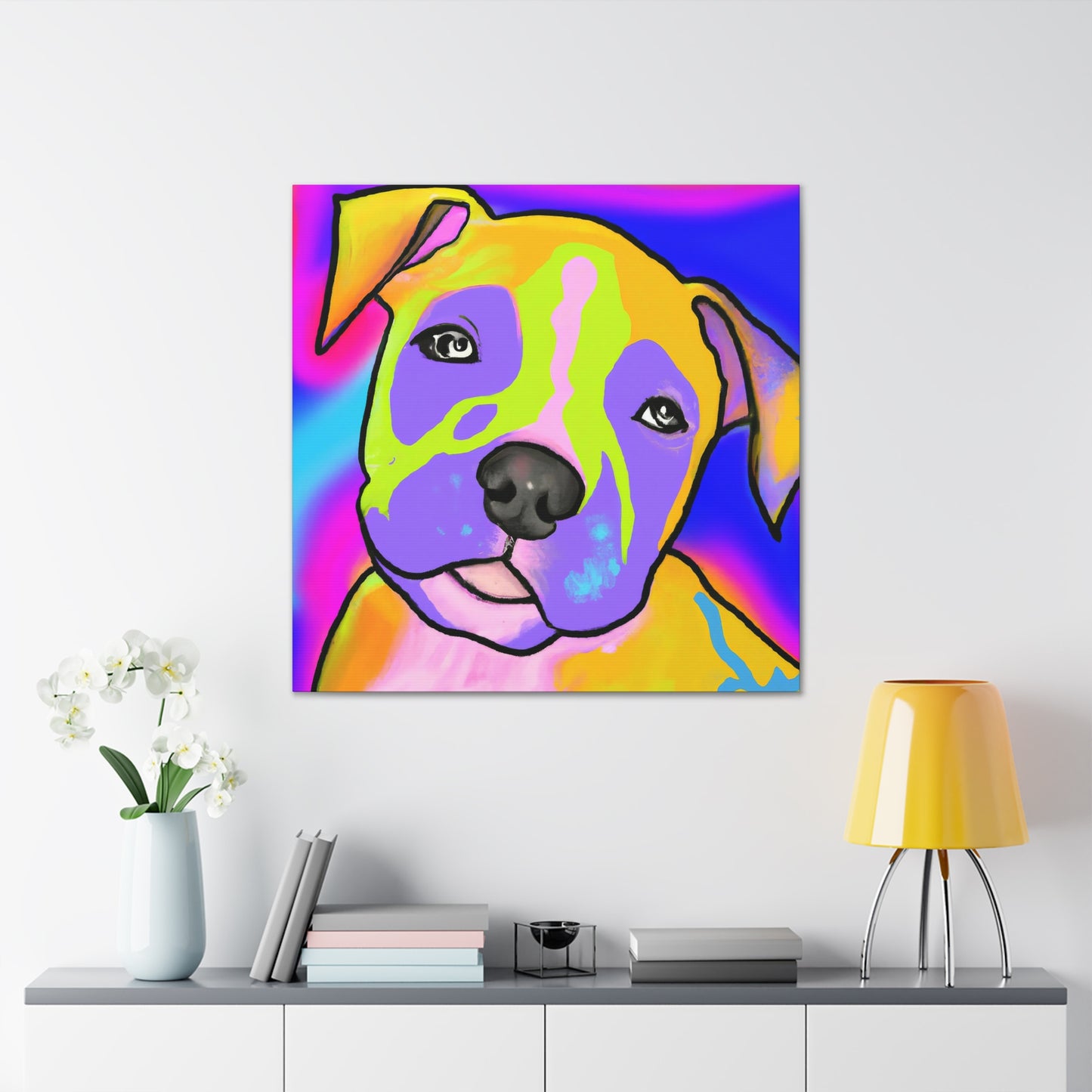 Rembrandt de Couronne - Pitbull Puppy - Canvas