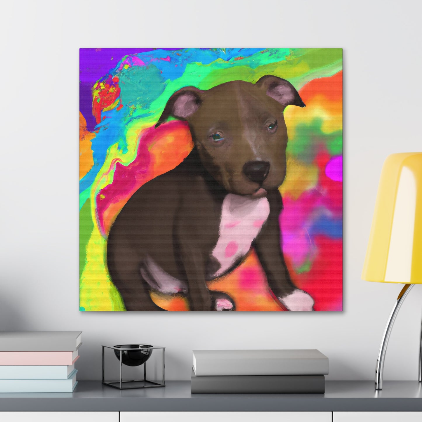 Augustus Royalty - Pitbull Puppy - Canvas