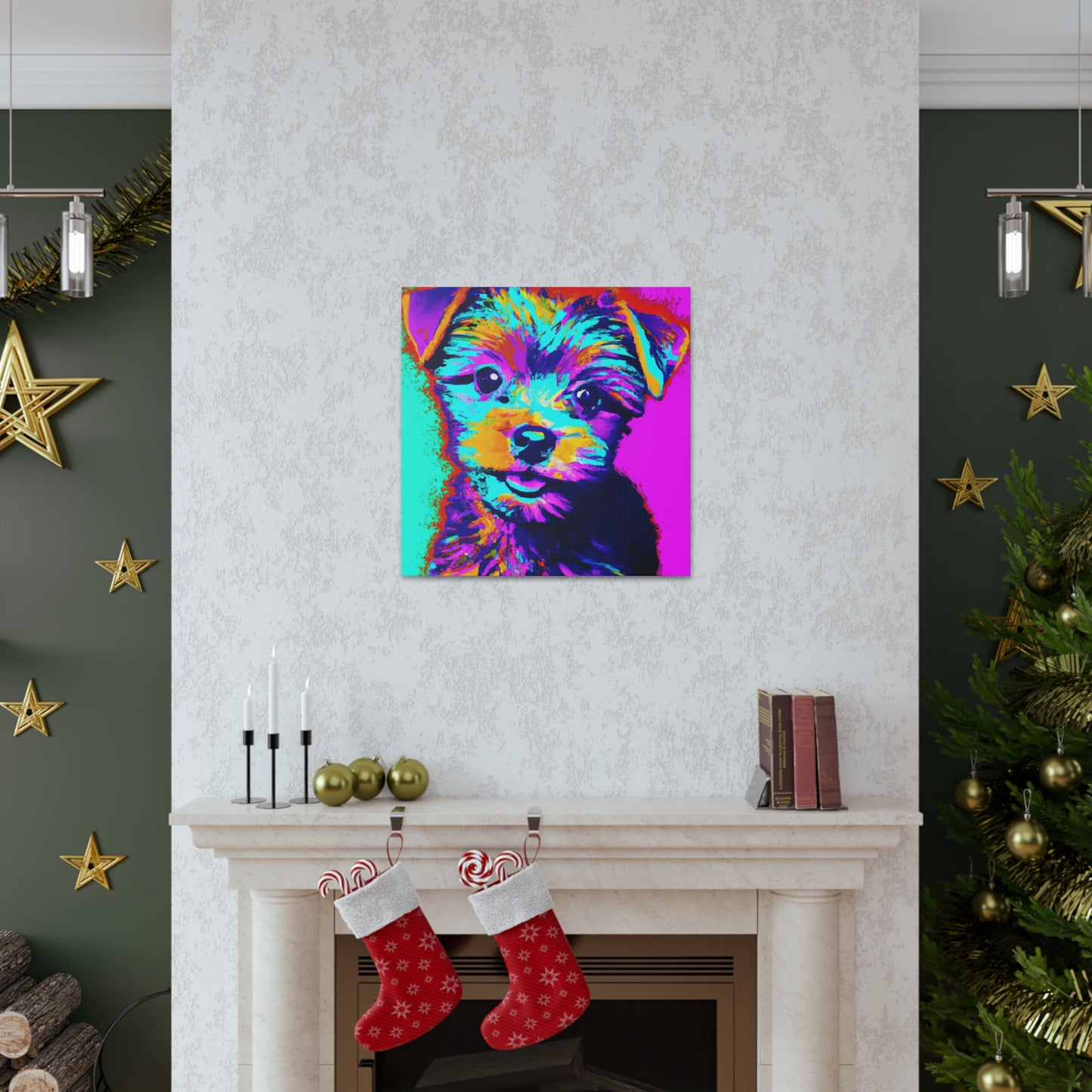 Afton Wilhemina de Winshire - Yorkie Puppy - Canvas