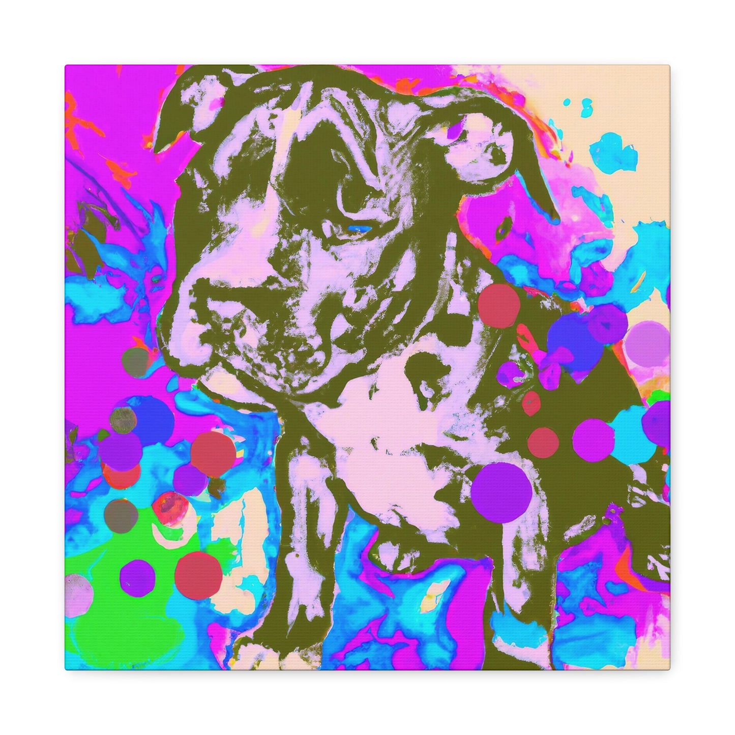 Augustine de Valois - Pitbull Puppy - Canvas