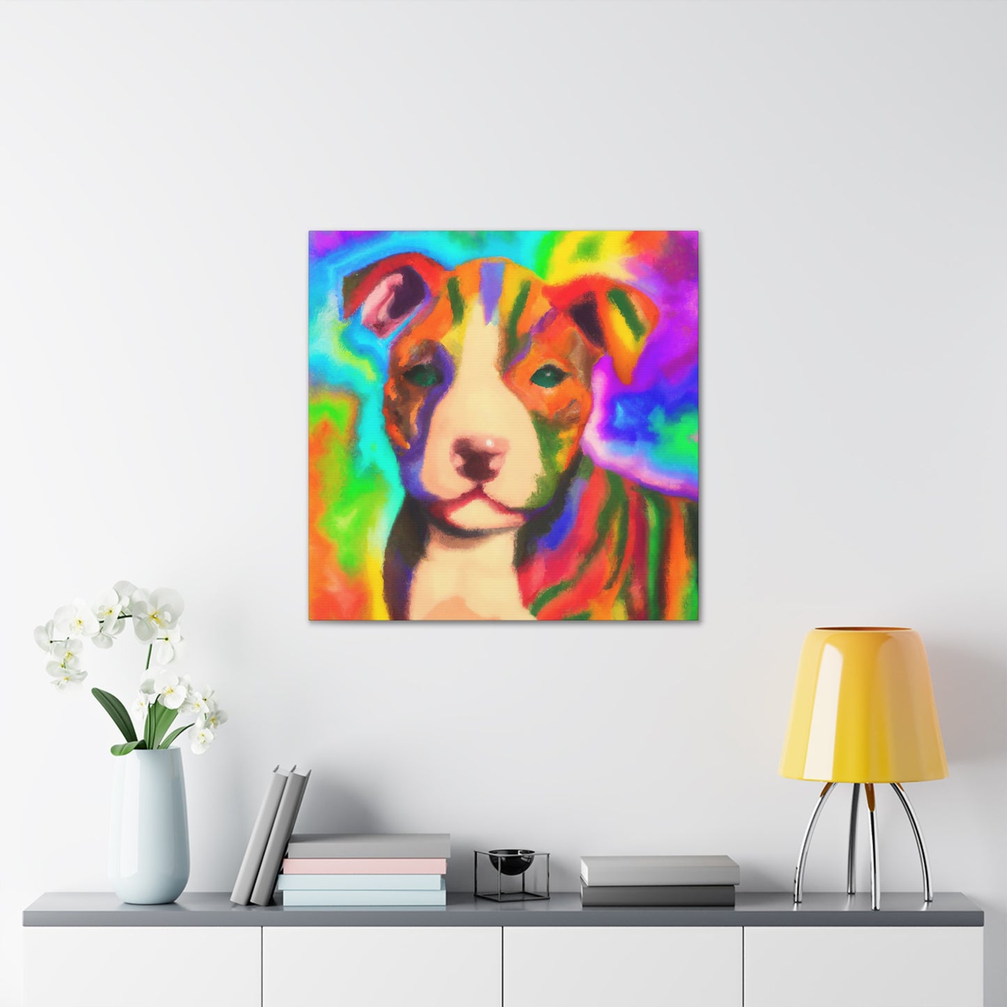 Countess Aurora Delacroix - Pitbull Puppy - Canvas