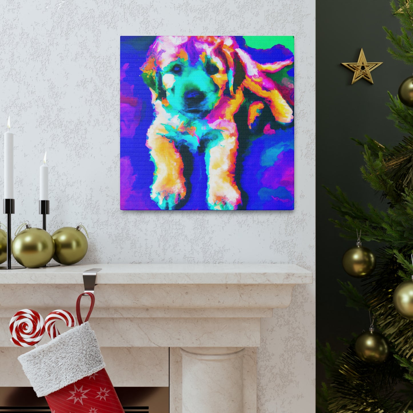 Cortland de' Medici - Golden Retriever Puppy - Canvas