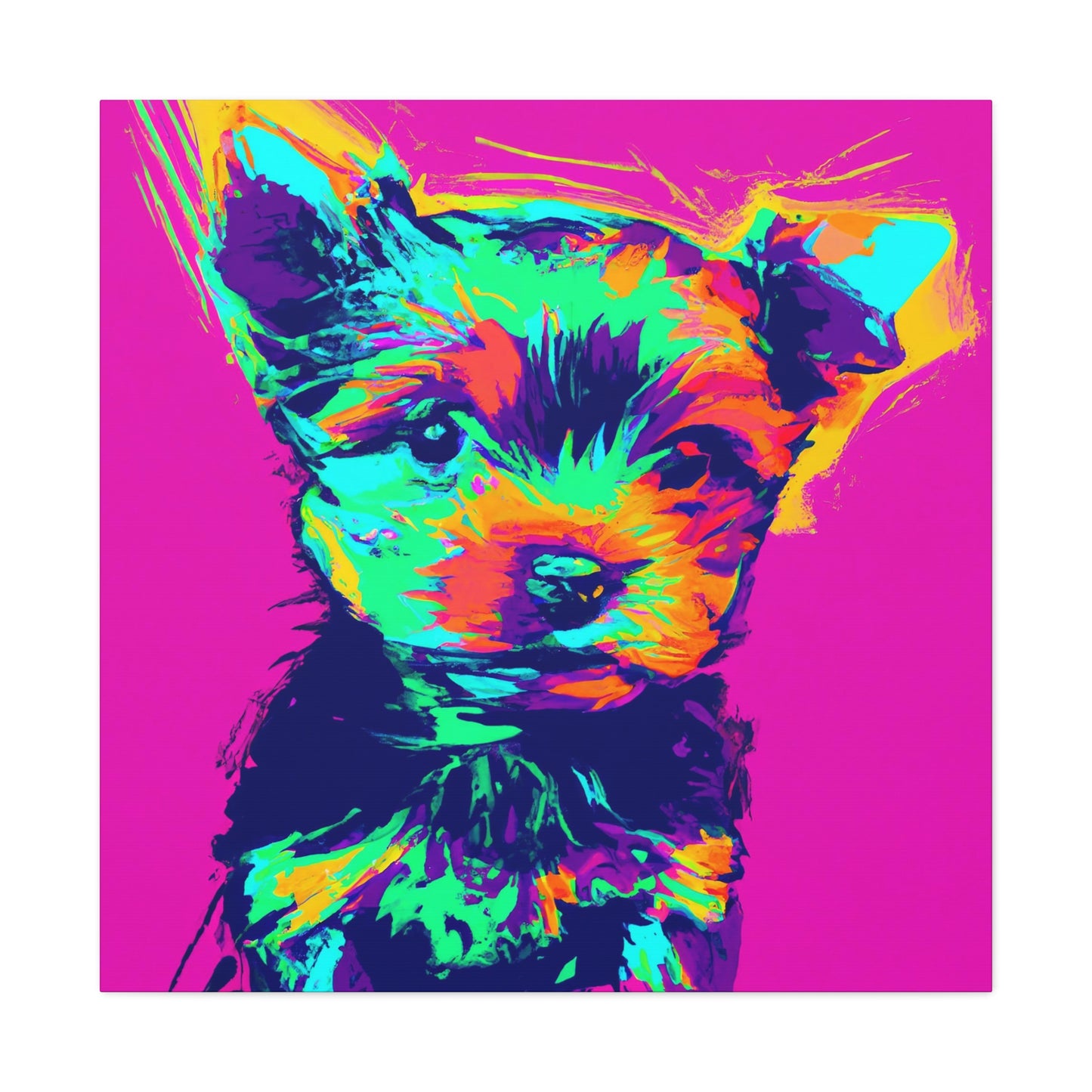 King Morgon of Gwent - Yorkie Puppy - Canvas