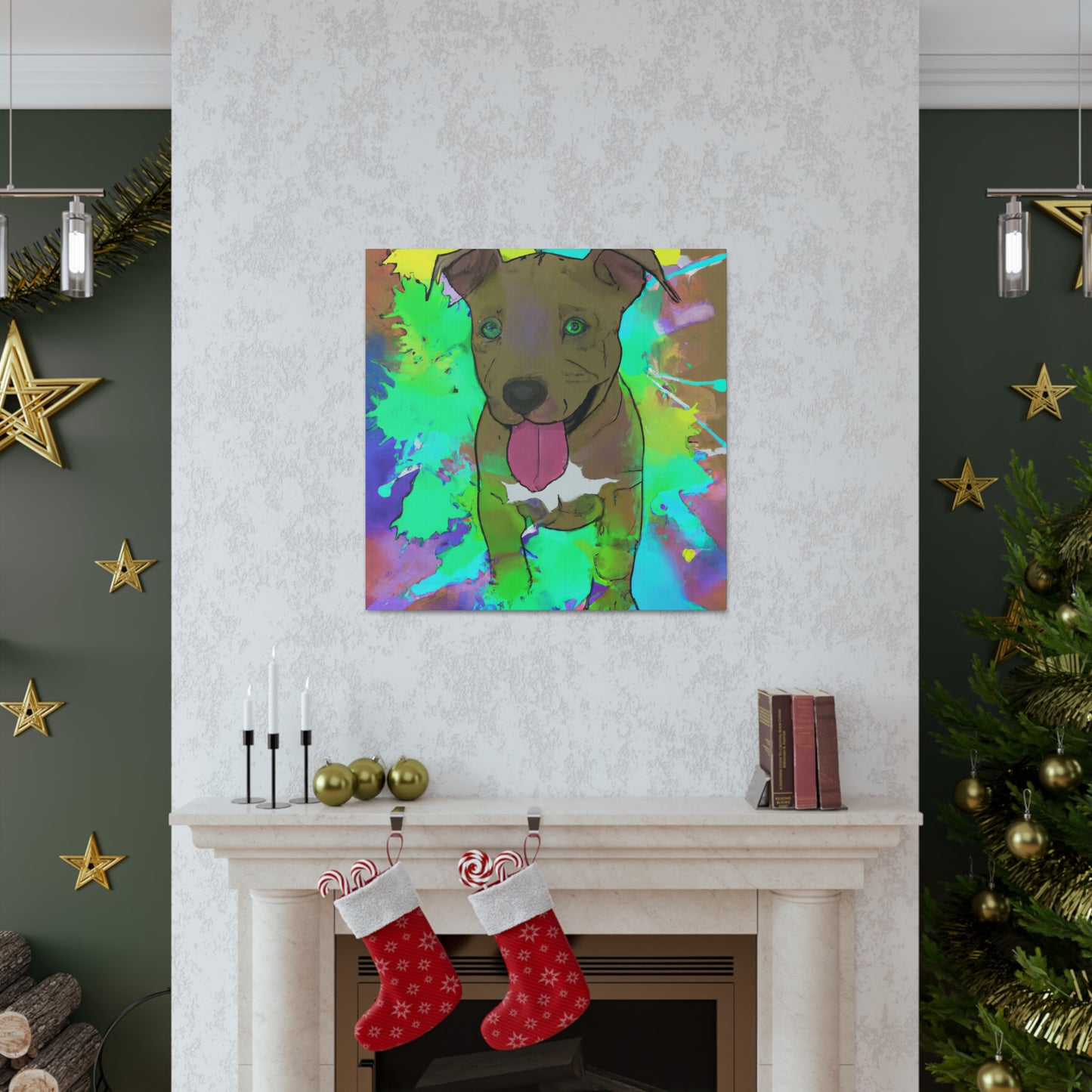 Kingston Viscounteau - Pitbull Puppy - Canvas