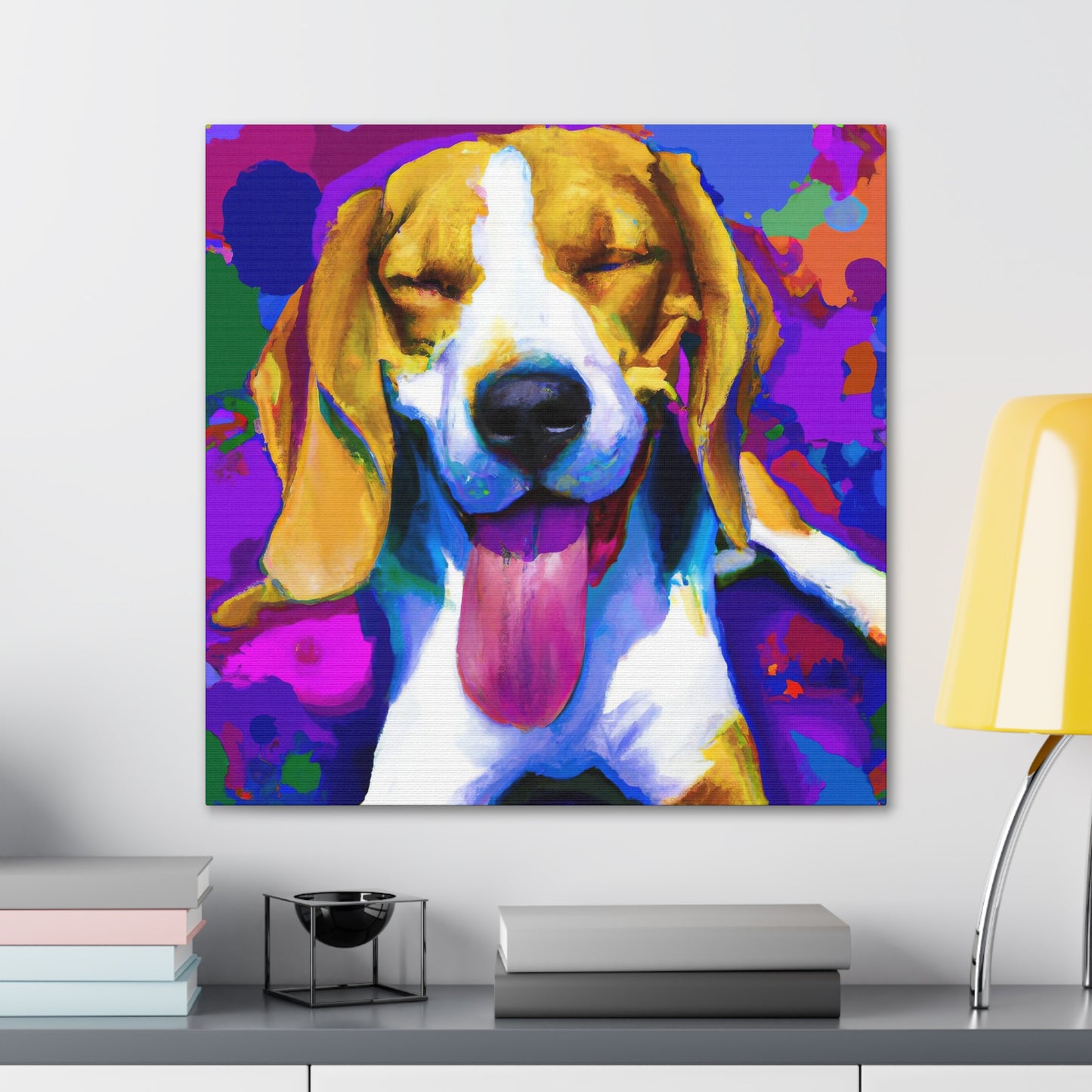 Gwendolynne the Noble Artist - Beagle Puppy - Canvas