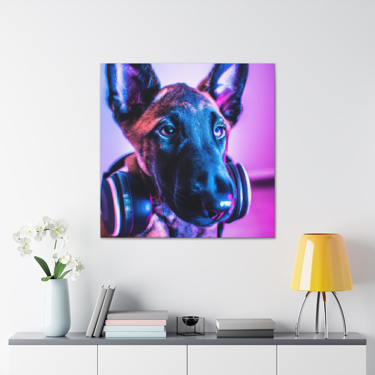 Konstantyne deBrynn, Master of Flemish Realism - Belgian Malinois - Canvas