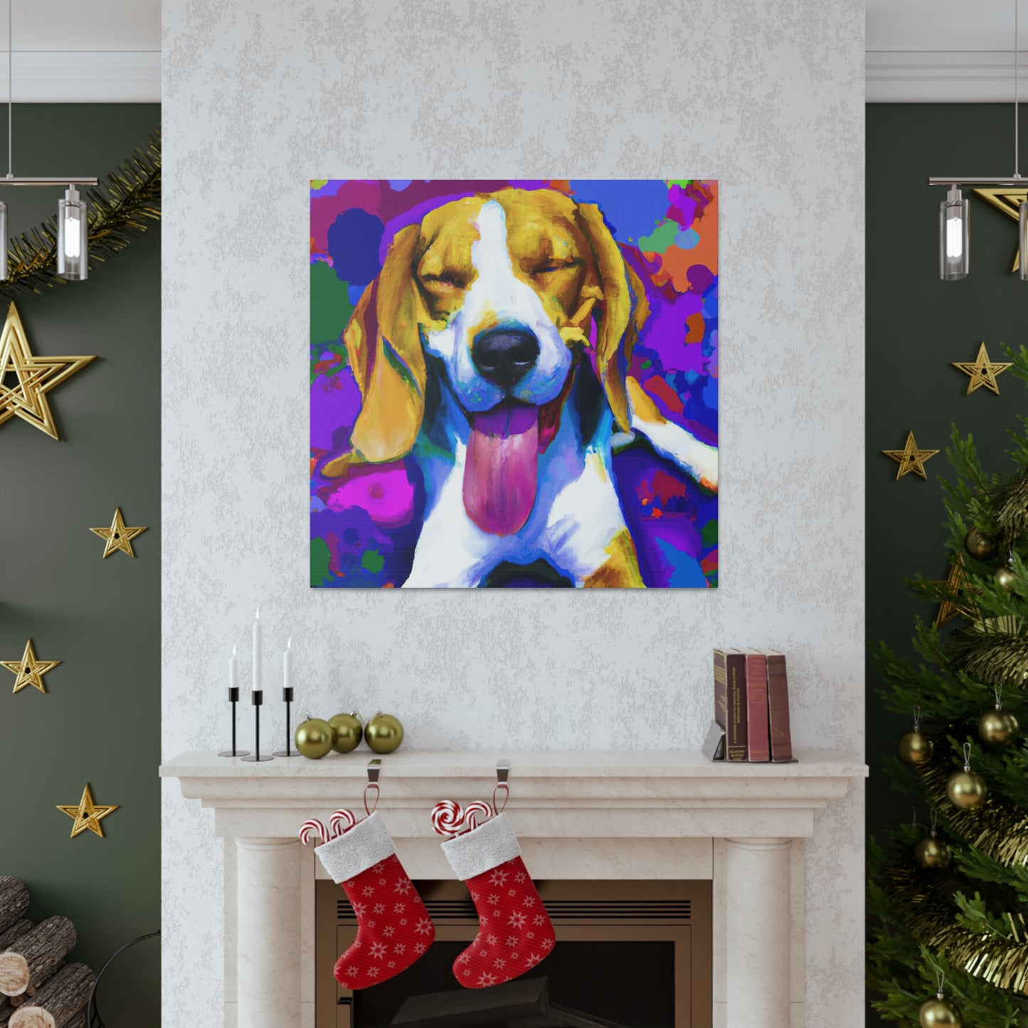 Gwendolynne the Noble Artist - Beagle Puppy - Canvas