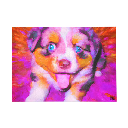 Sylvie Martineau - Australian Shepherd Puppy - Puzzle