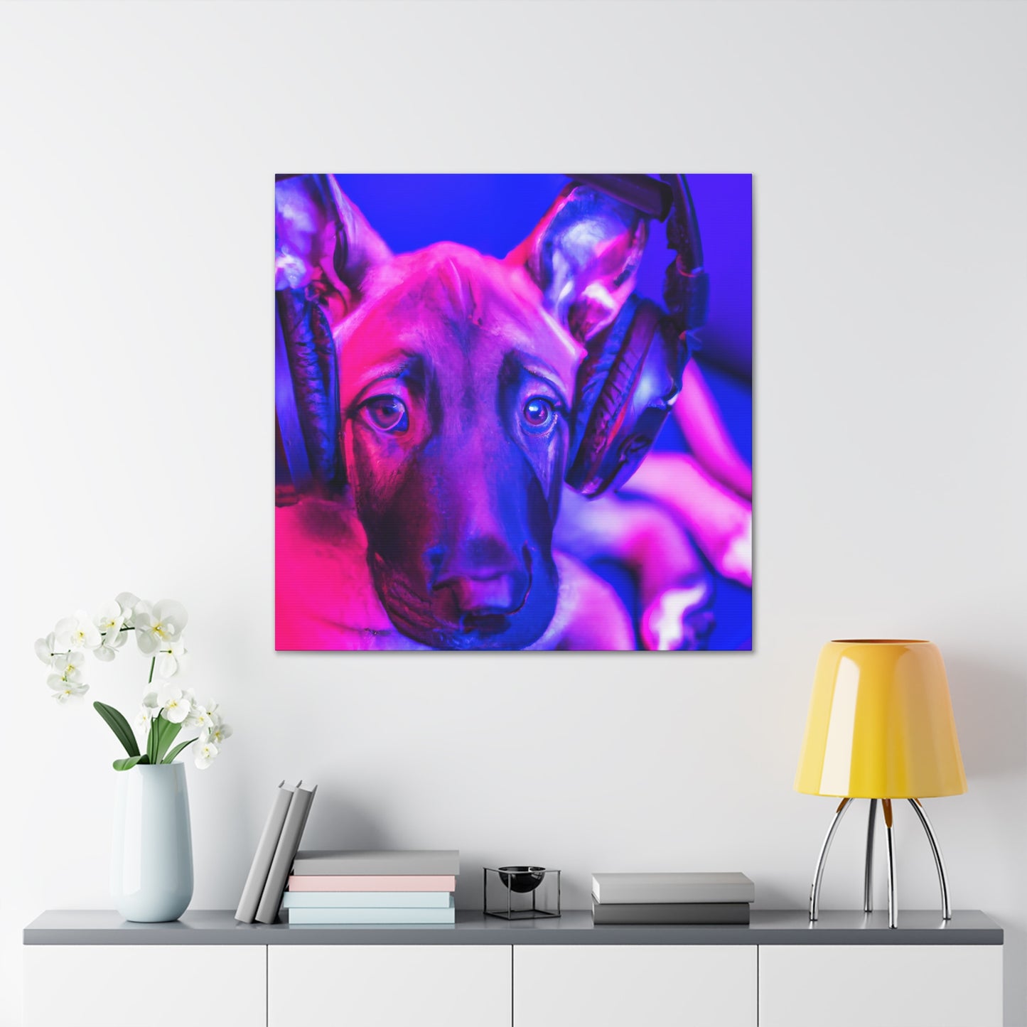 The Countess Adelaide Valerian leDuc - Belgian Malinois - Canvas