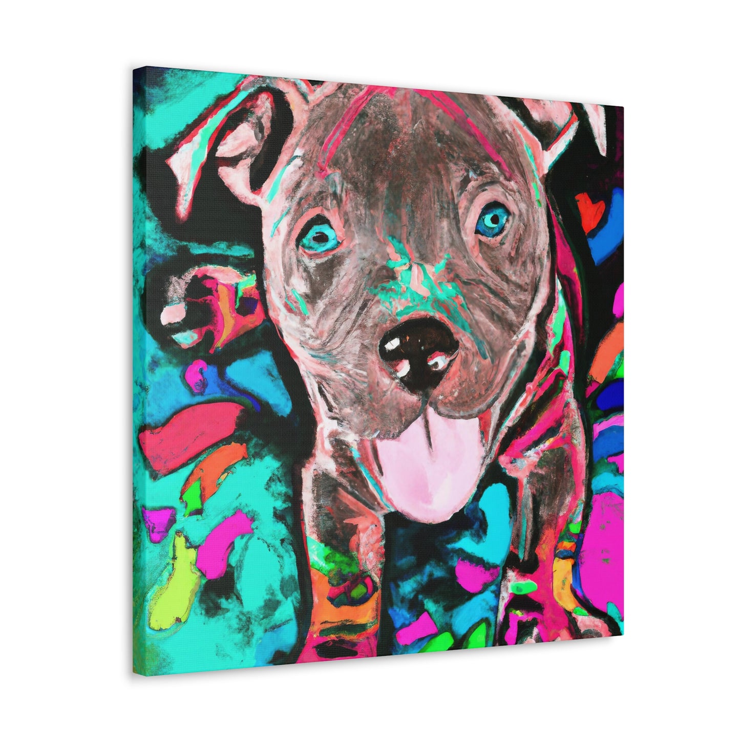 Princess Artemide of Florence - Pitbull Puppy - Canvas