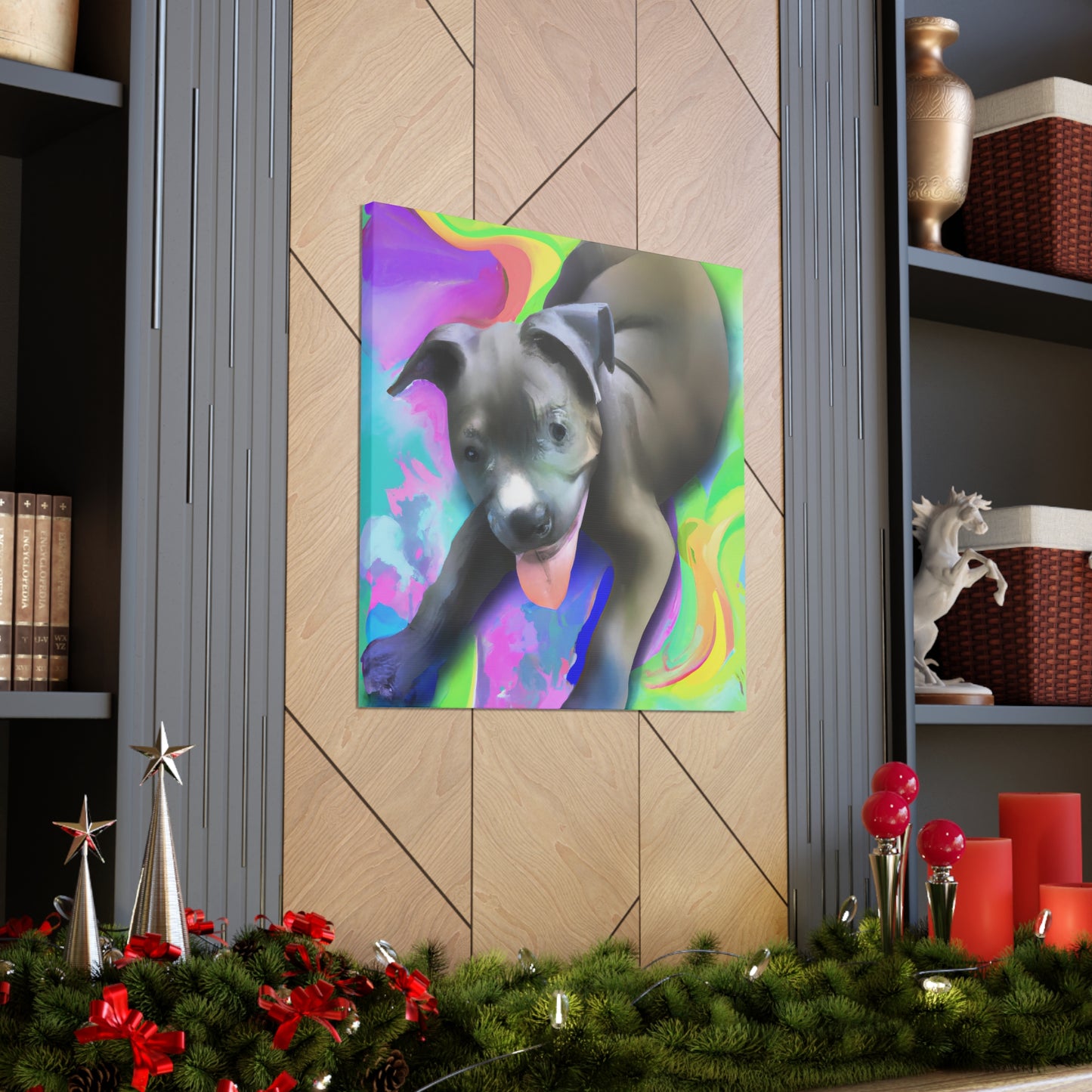 Baroness Amalthea Valancephon - Pitbull Puppy - Canvas