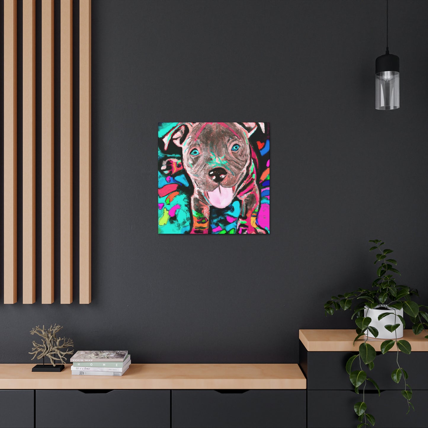 Princess Artemide of Florence - Pitbull Puppy - Canvas