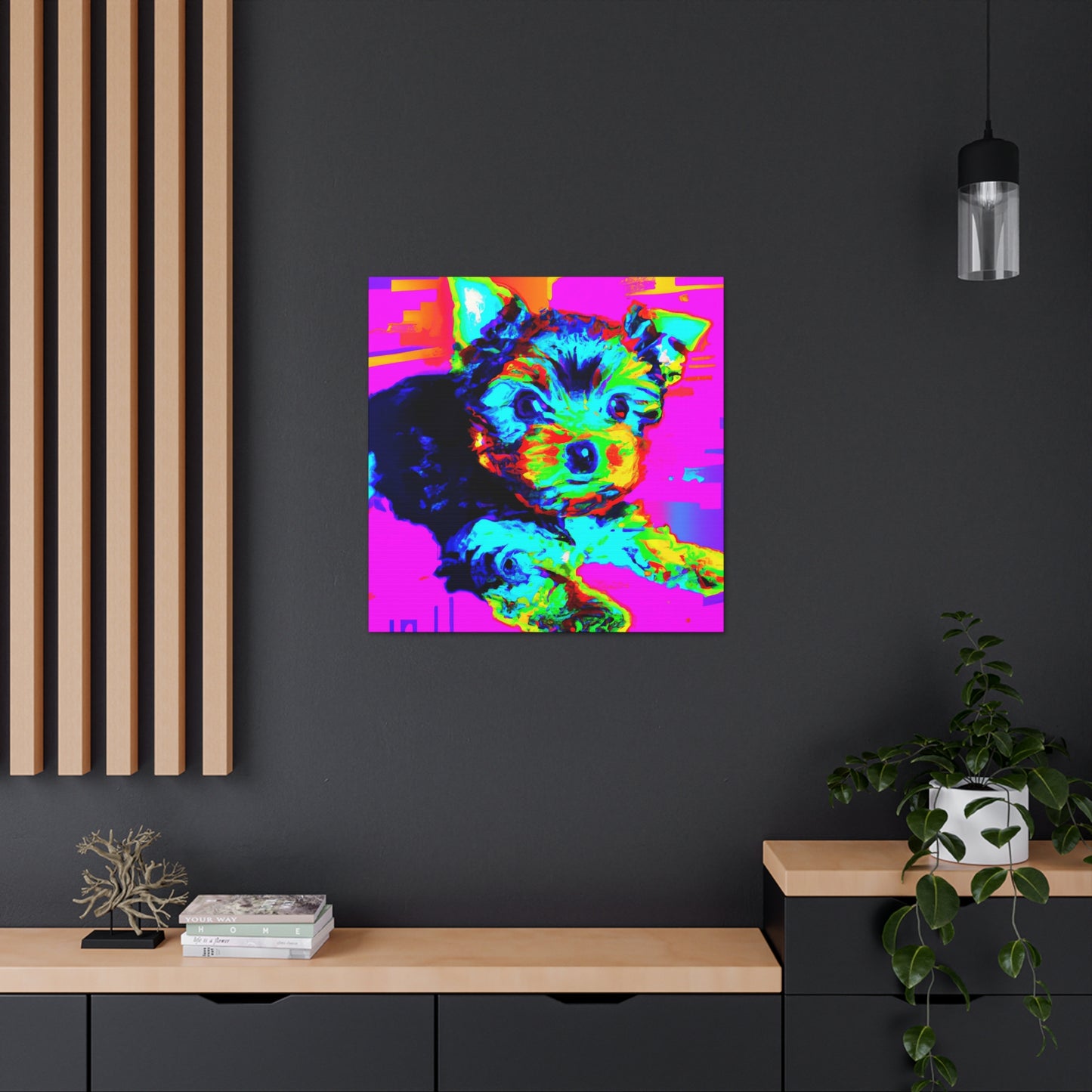 Kingston Dionita I - Yorkie Puppy - Canvas