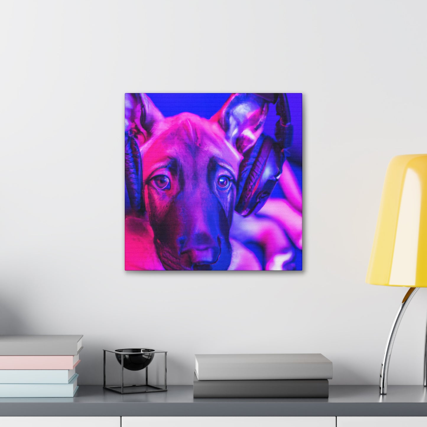 The Countess Adelaide Valerian leDuc - Belgian Malinois - Canvas