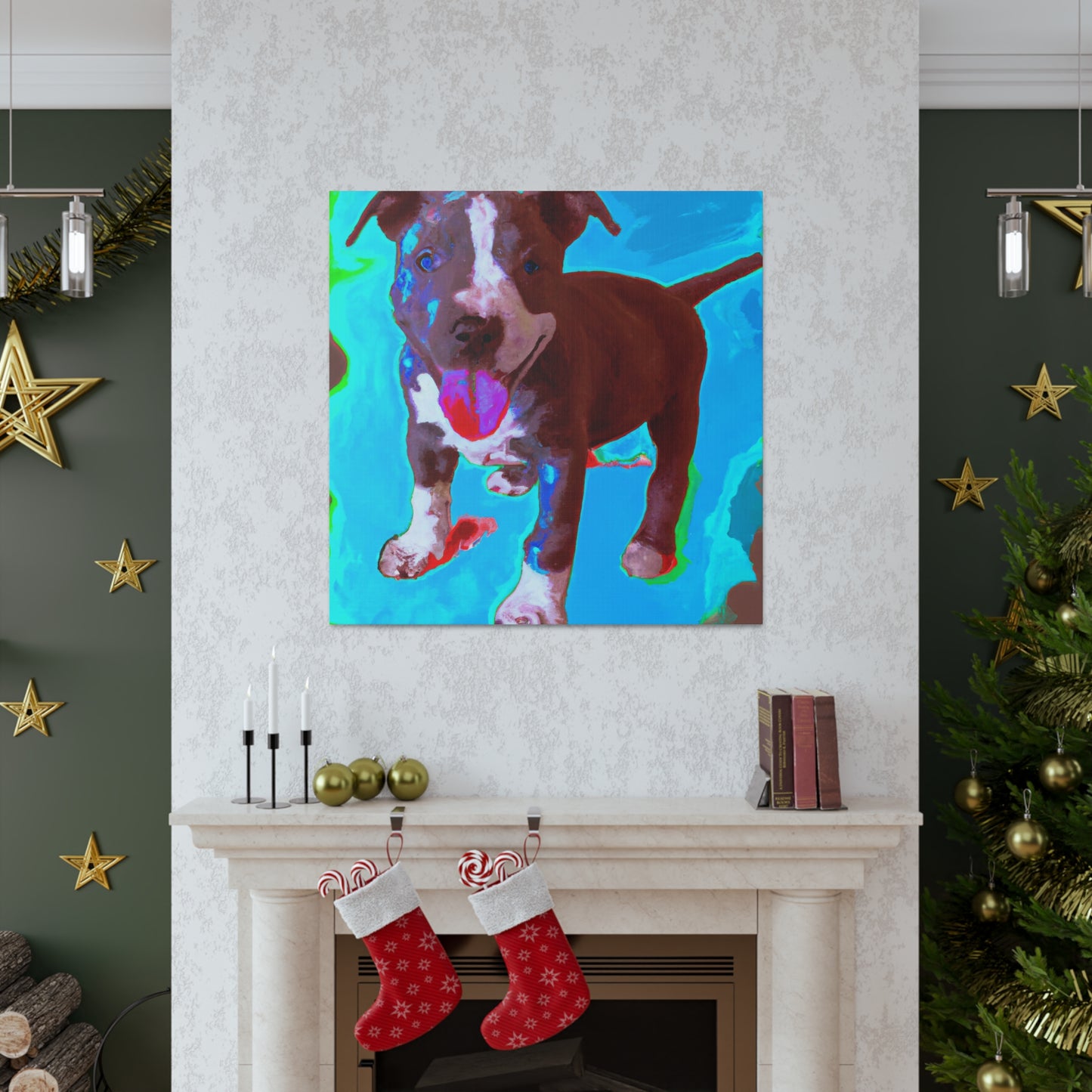 Rivana Von Rothshausen - Pitbull Puppy - Canvas