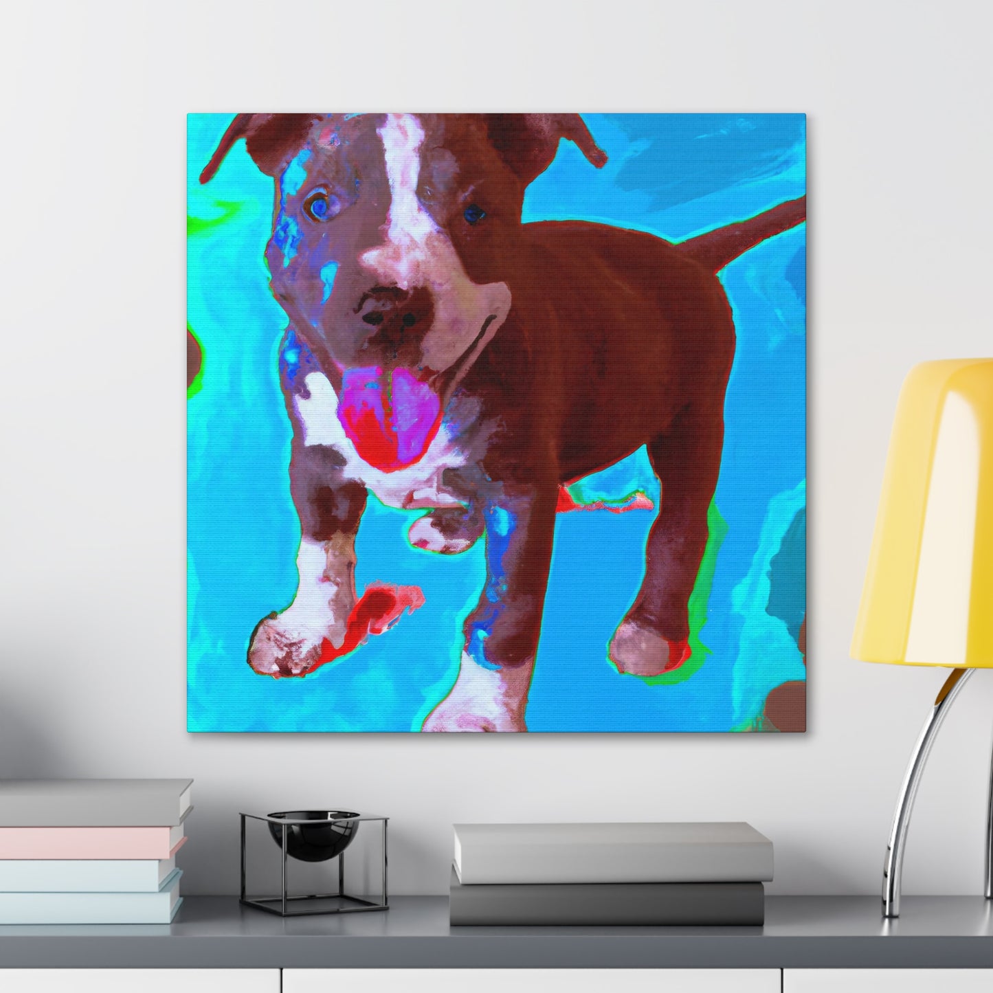 Rivana Von Rothshausen - Pitbull Puppy - Canvas