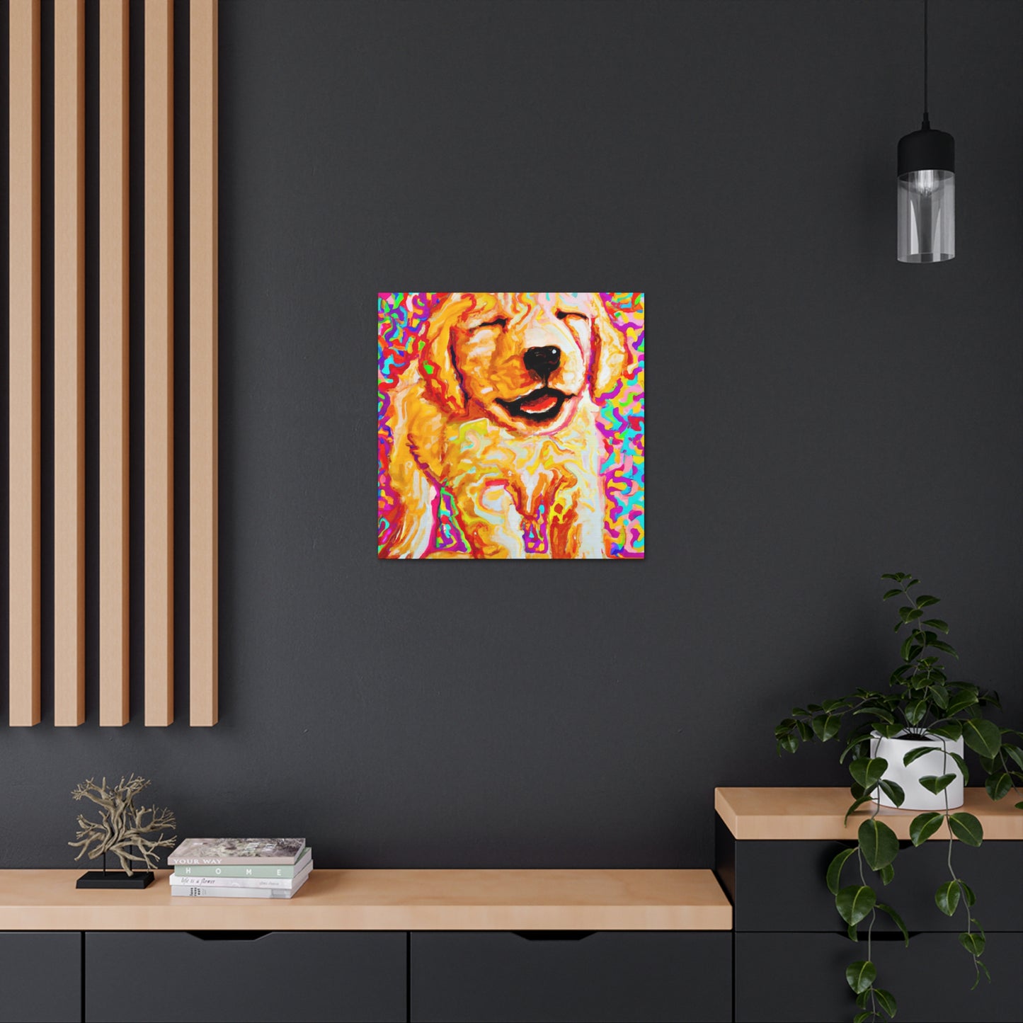 Prince Abilio de Iadesi. - Golden Retriever Puppy - Canvas