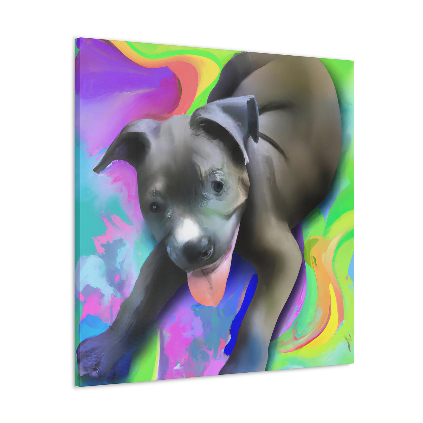 Baroness Amalthea Valancephon - Pitbull Puppy - Canvas