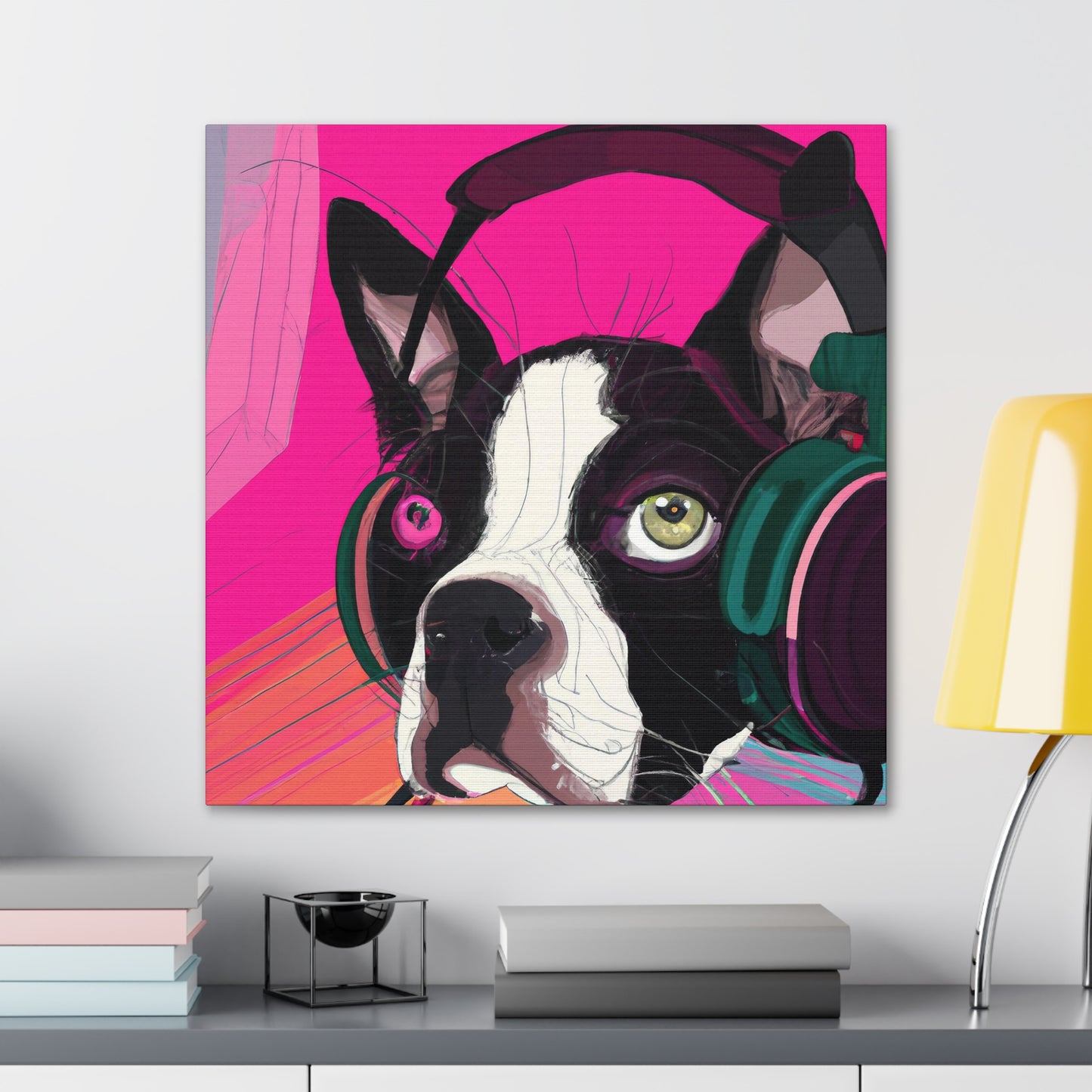 Countess Abigail Amethyst Parmelee of Boston. - Boston Terrier - Canvas