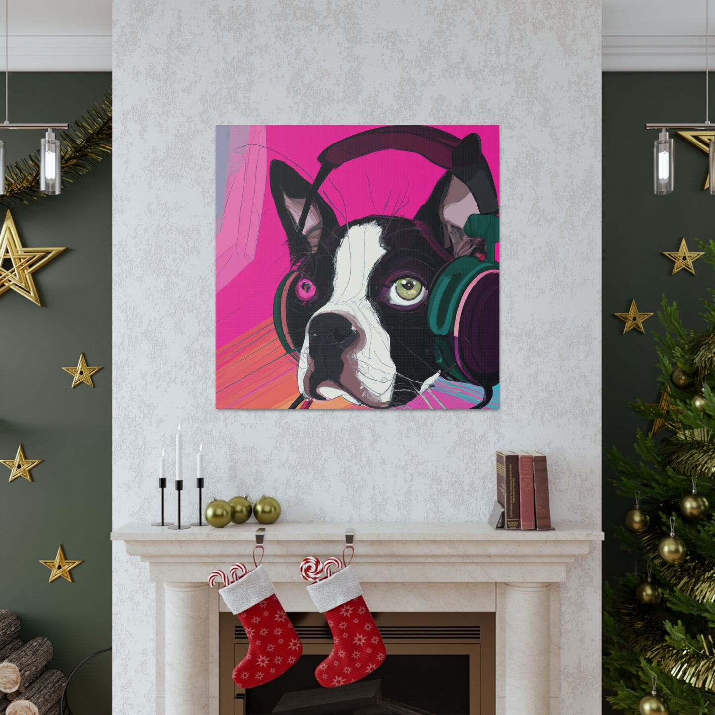 Countess Abigail Amethyst Parmelee of Boston. - Boston Terrier - Canvas