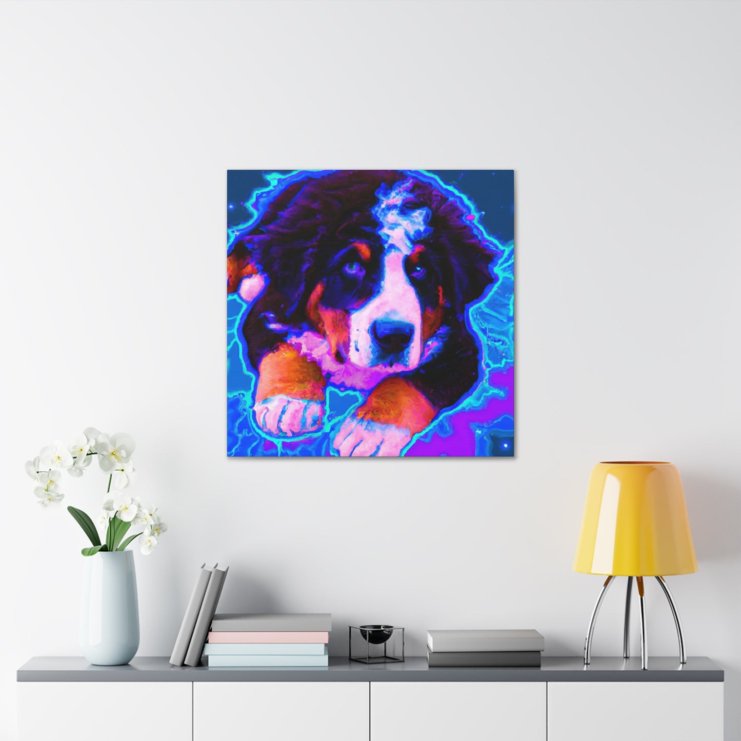 Countess Adelina von Stauffenberg - Bernese Mountain Dog - Canvas