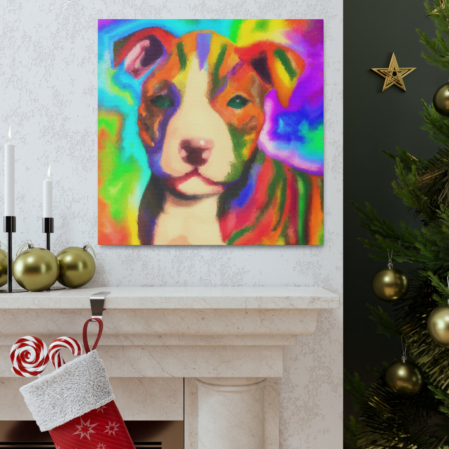 Countess Aurora Delacroix - Pitbull Puppy - Canvas