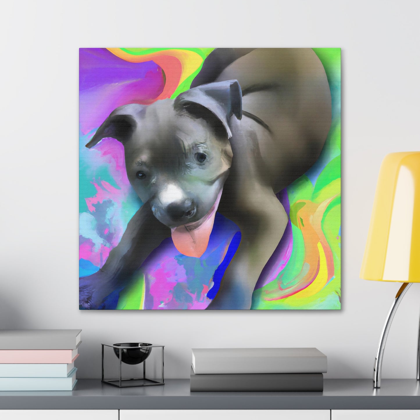 Baroness Amalthea Valancephon - Pitbull Puppy - Canvas