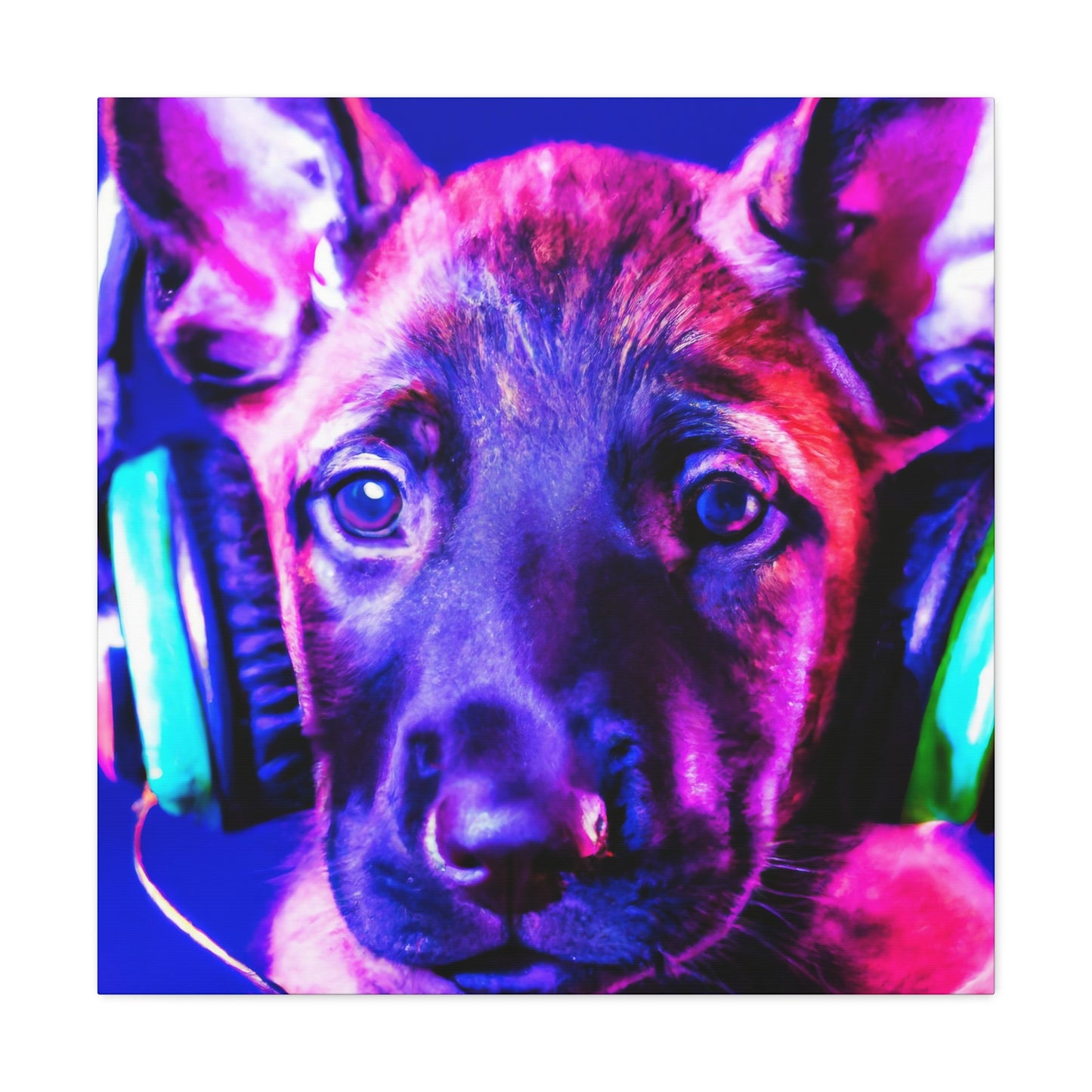 Countess Agathe de La Violette - Belgian Malinois - Canvas