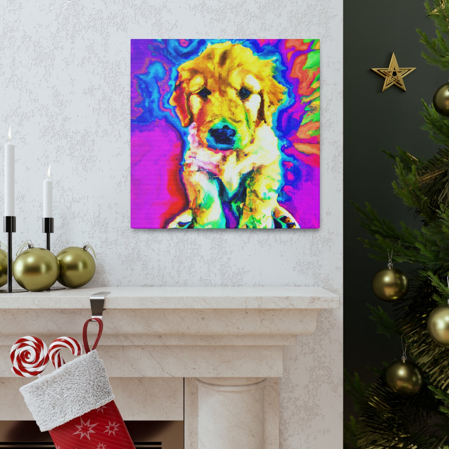 Marelyne, Duchess of Brabant - Golden Retriever Puppy - Canvas