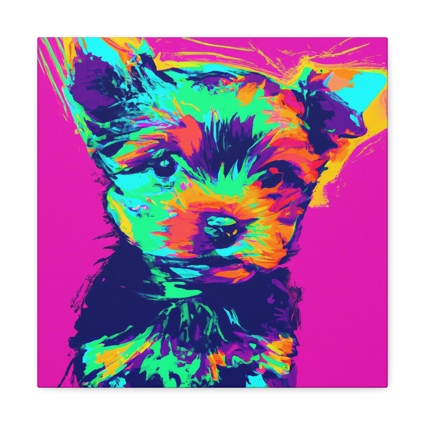 King Morgon of Gwent - Yorkie Puppy - Canvas