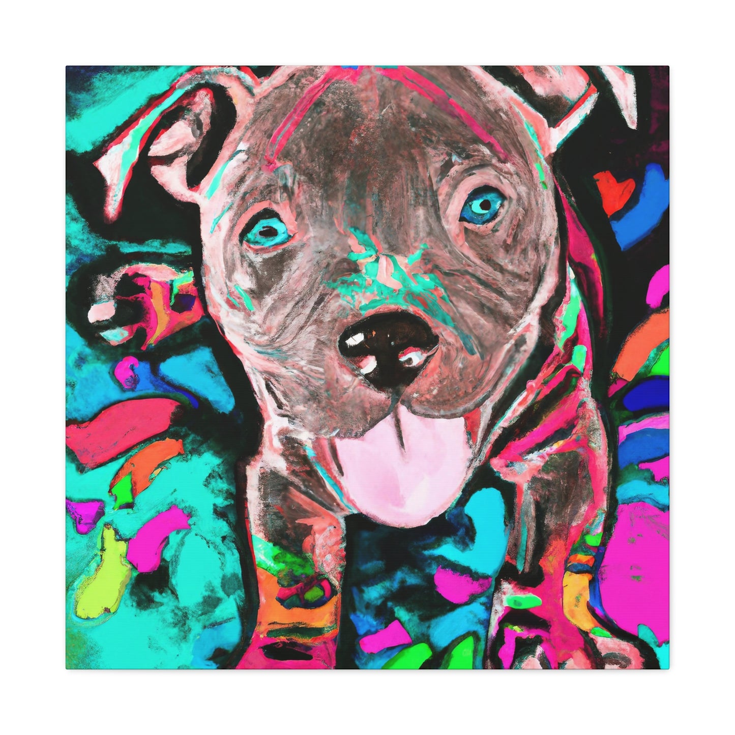 Princess Artemide of Florence - Pitbull Puppy - Canvas