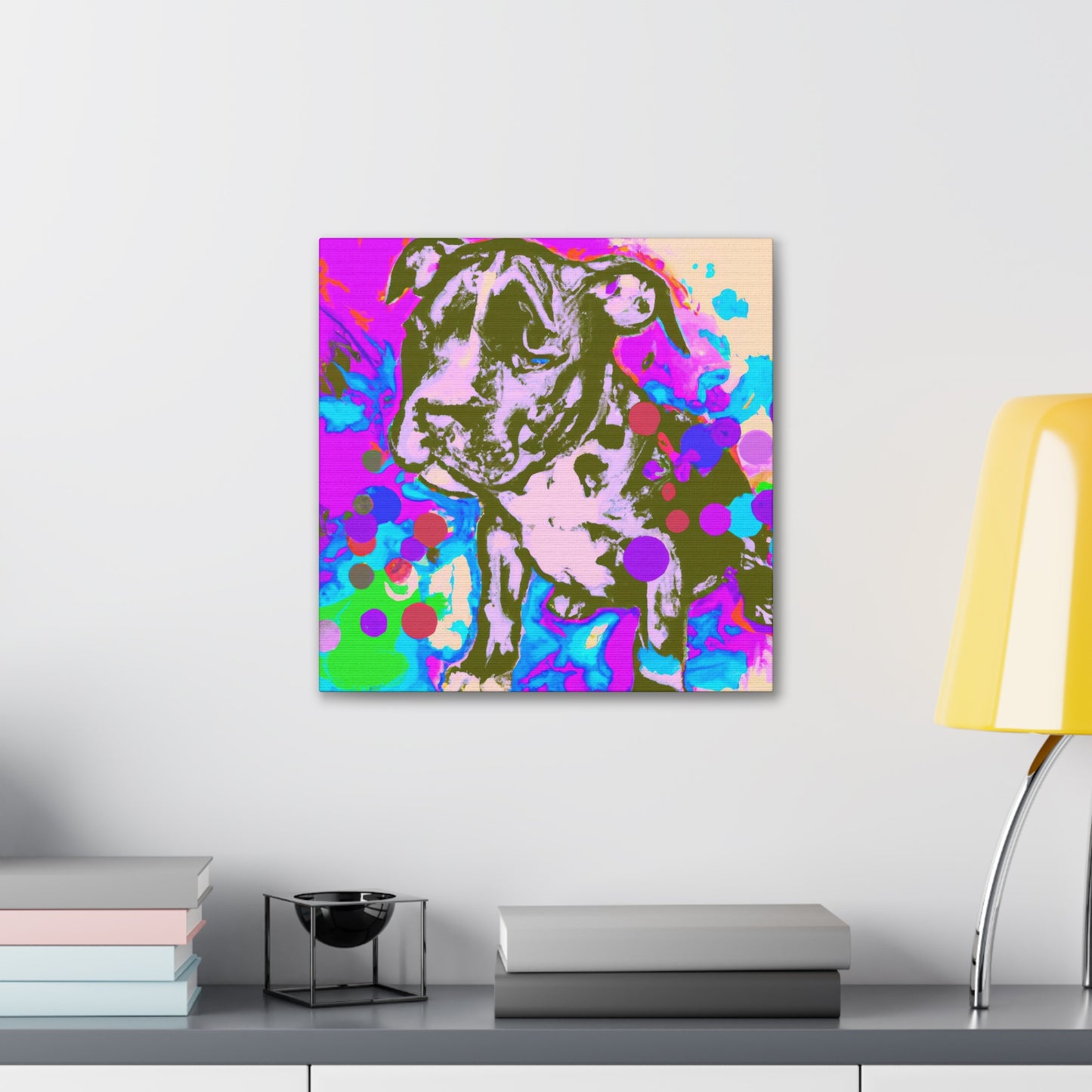 Augustine de Valois - Pitbull Puppy - Canvas