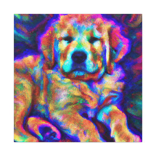 Apollonius Lothaire - Golden Retriever Puppy - Canvas