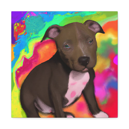 Augustus Royalty - Pitbull Puppy - Canvas