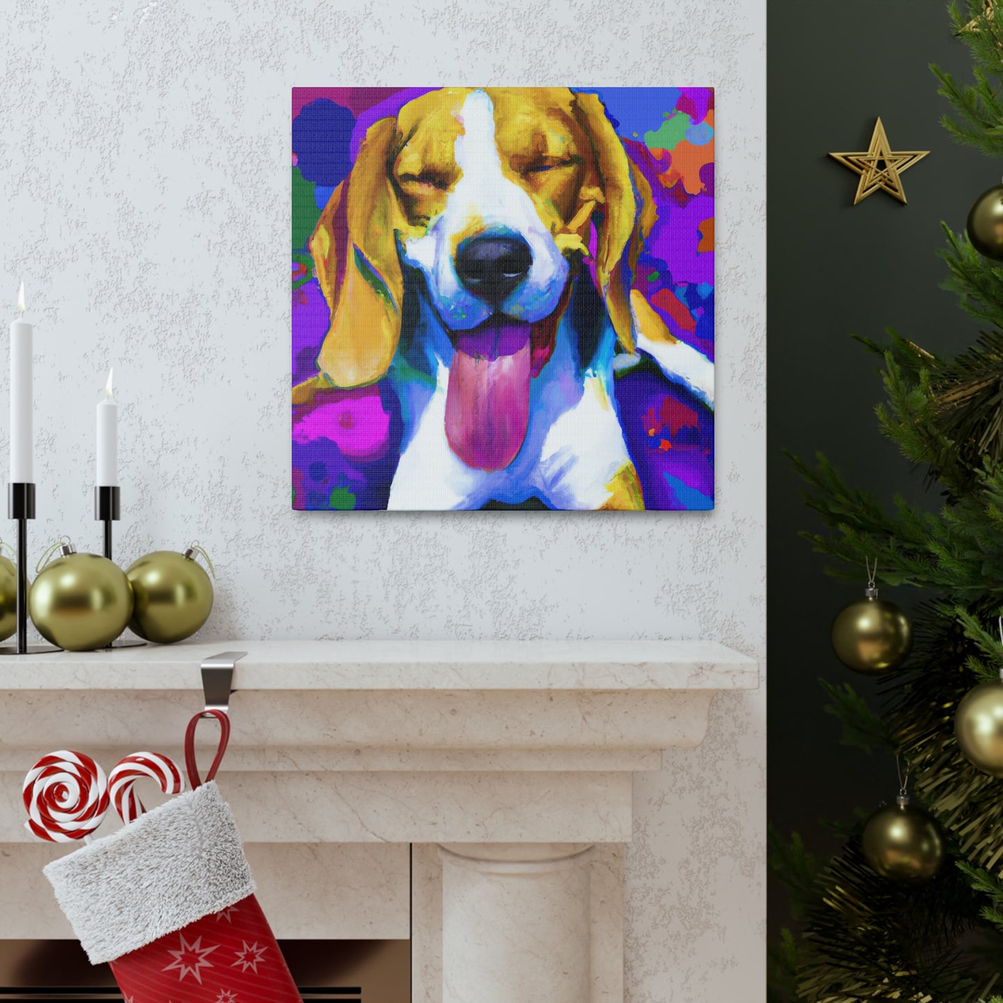 Gwendolynne the Noble Artist - Beagle Puppy - Canvas