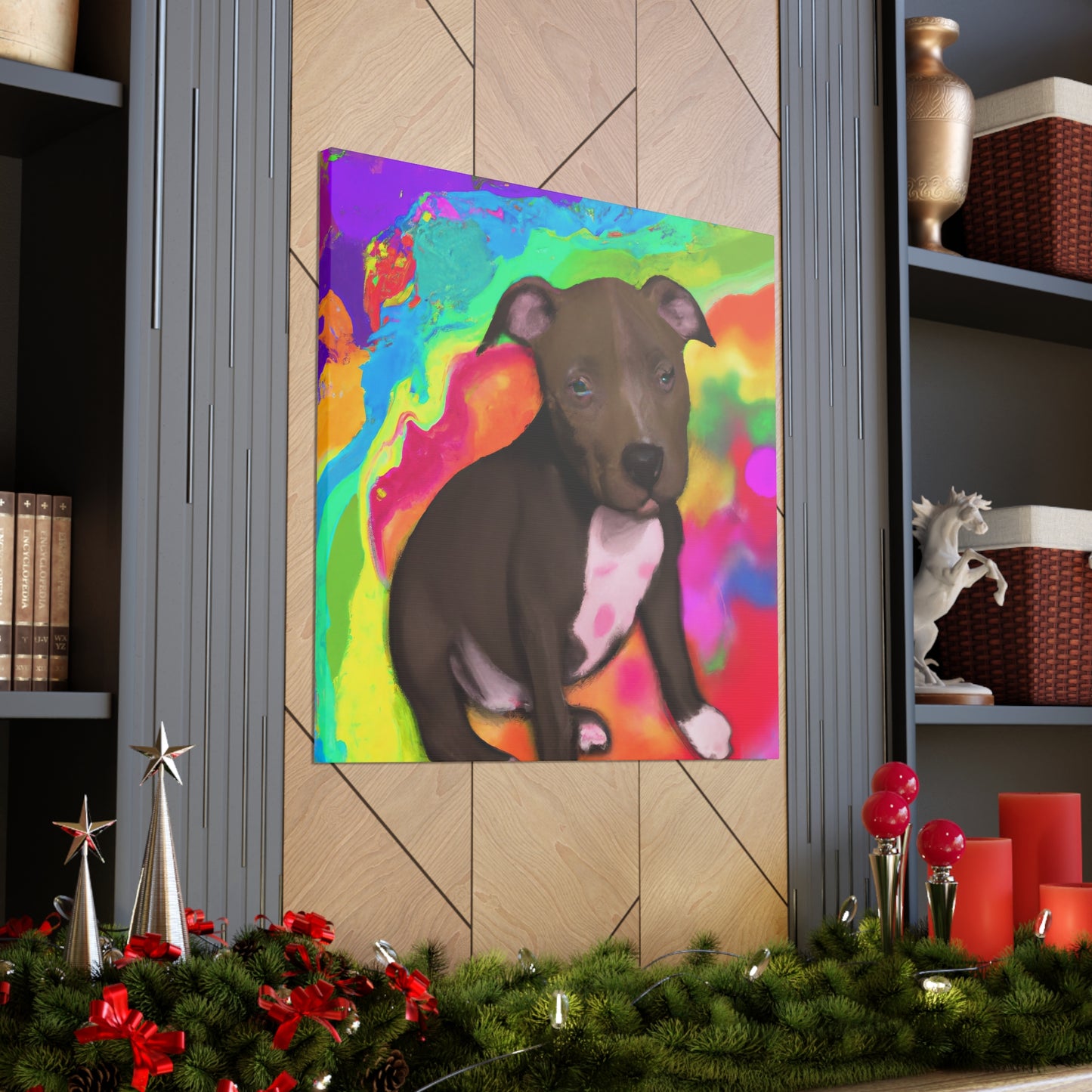 Augustus Royalty - Pitbull Puppy - Canvas